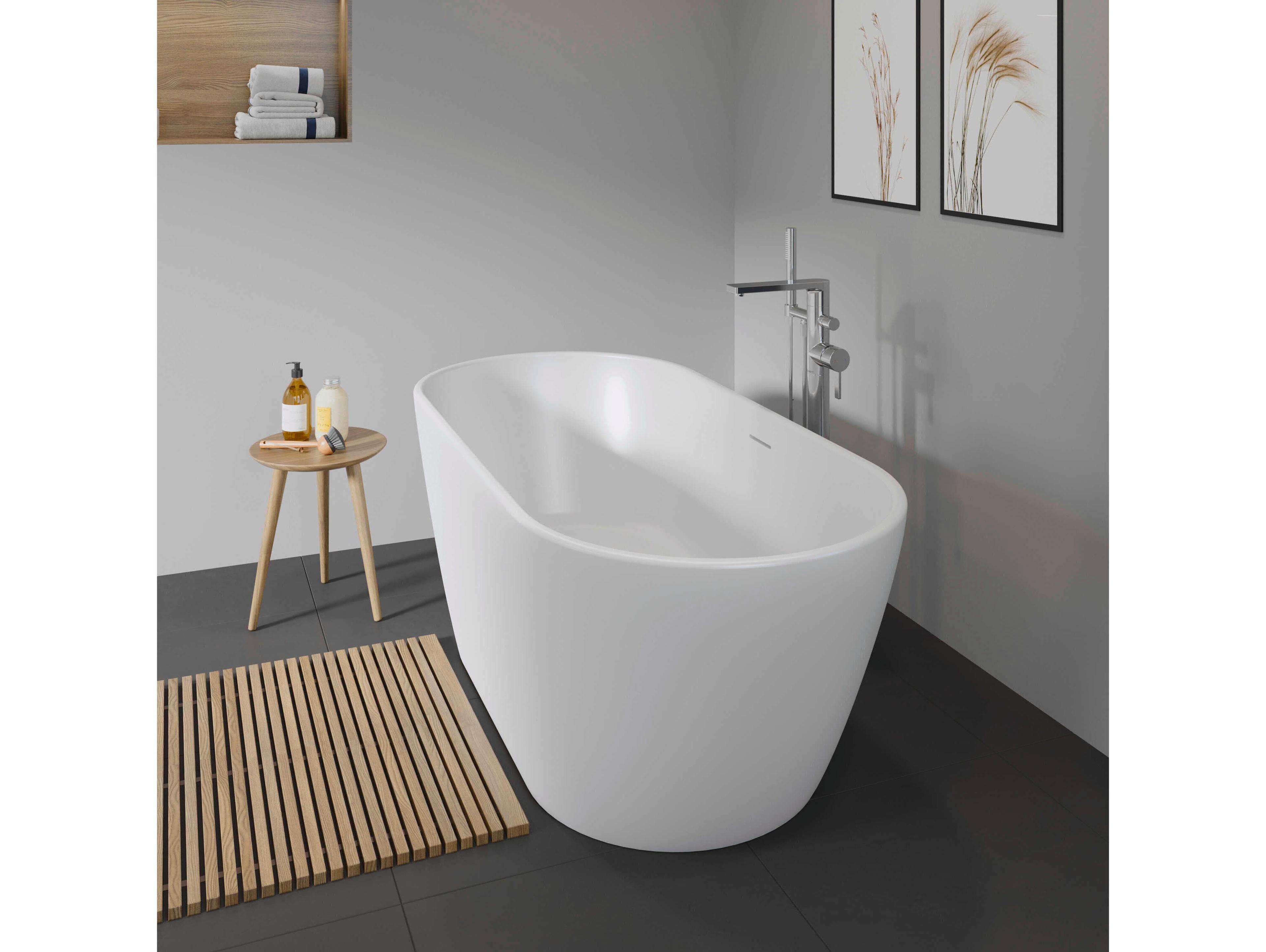 Duravit D_Neo 63" Freestanding White Matt Bathtub