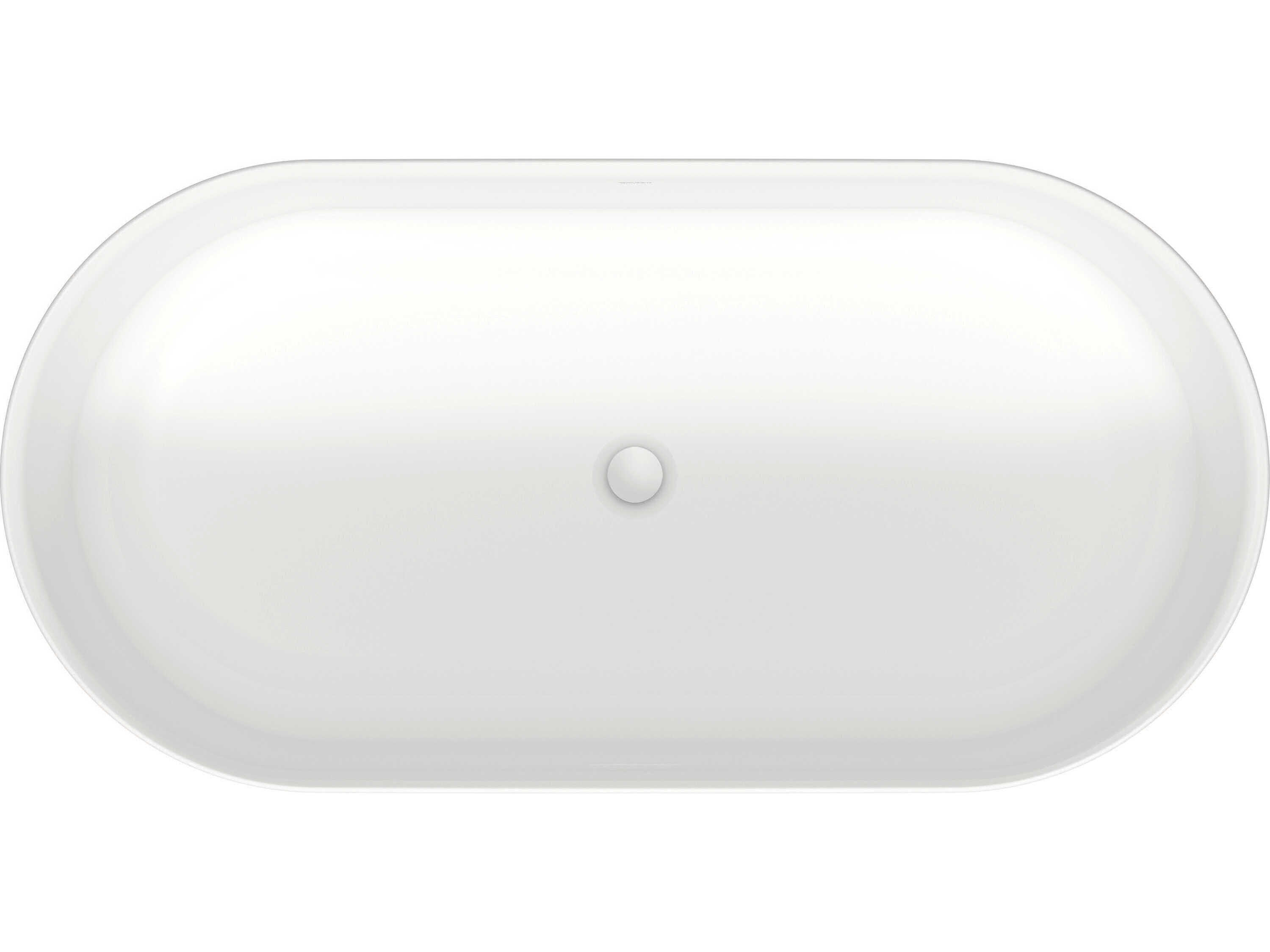 Duravit Soleil By Starck 63'' Polymer Cast-Duracast White Matt Freestanding Bathtub