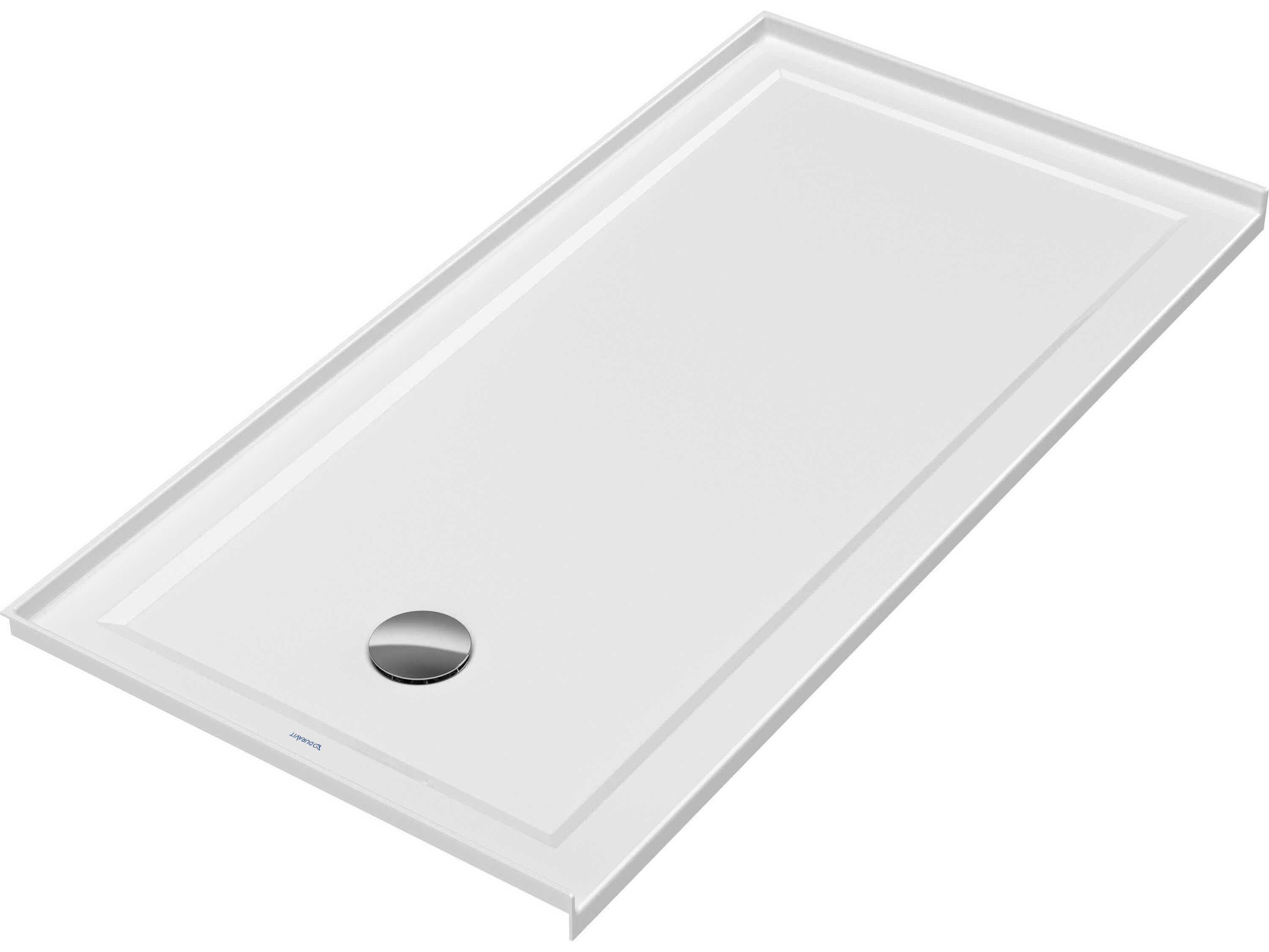 Duravit Architec 60'' x 30'' White Acrylic Shower Base - Left oriented drain