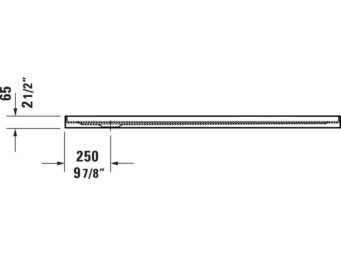 Duravit Architec 60'' x 30'' White Acrylic Shower Base - Left oriented drain
