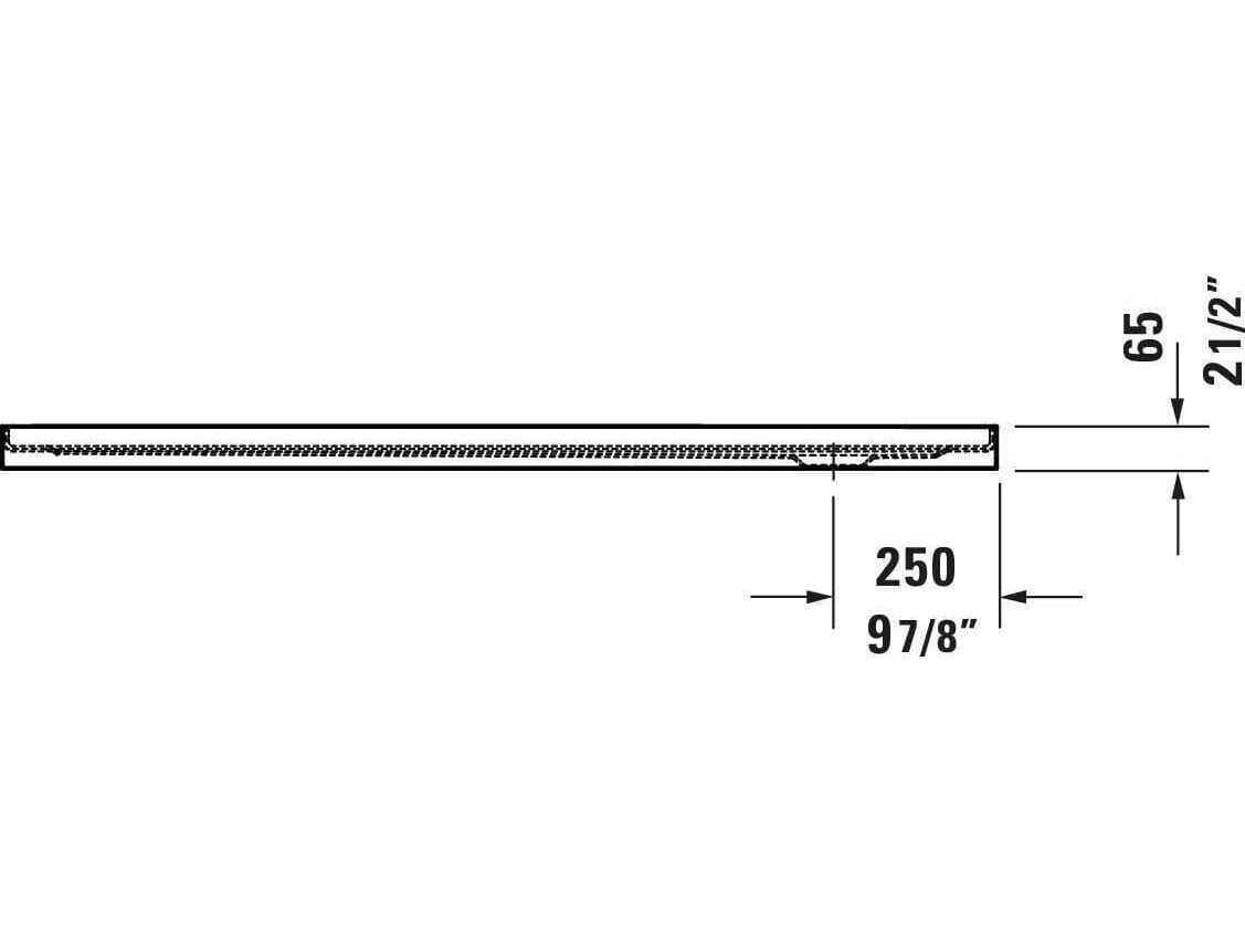 Duravit Architec 60'' x 30'' White Acrylic Shower Base - Right oriented drain