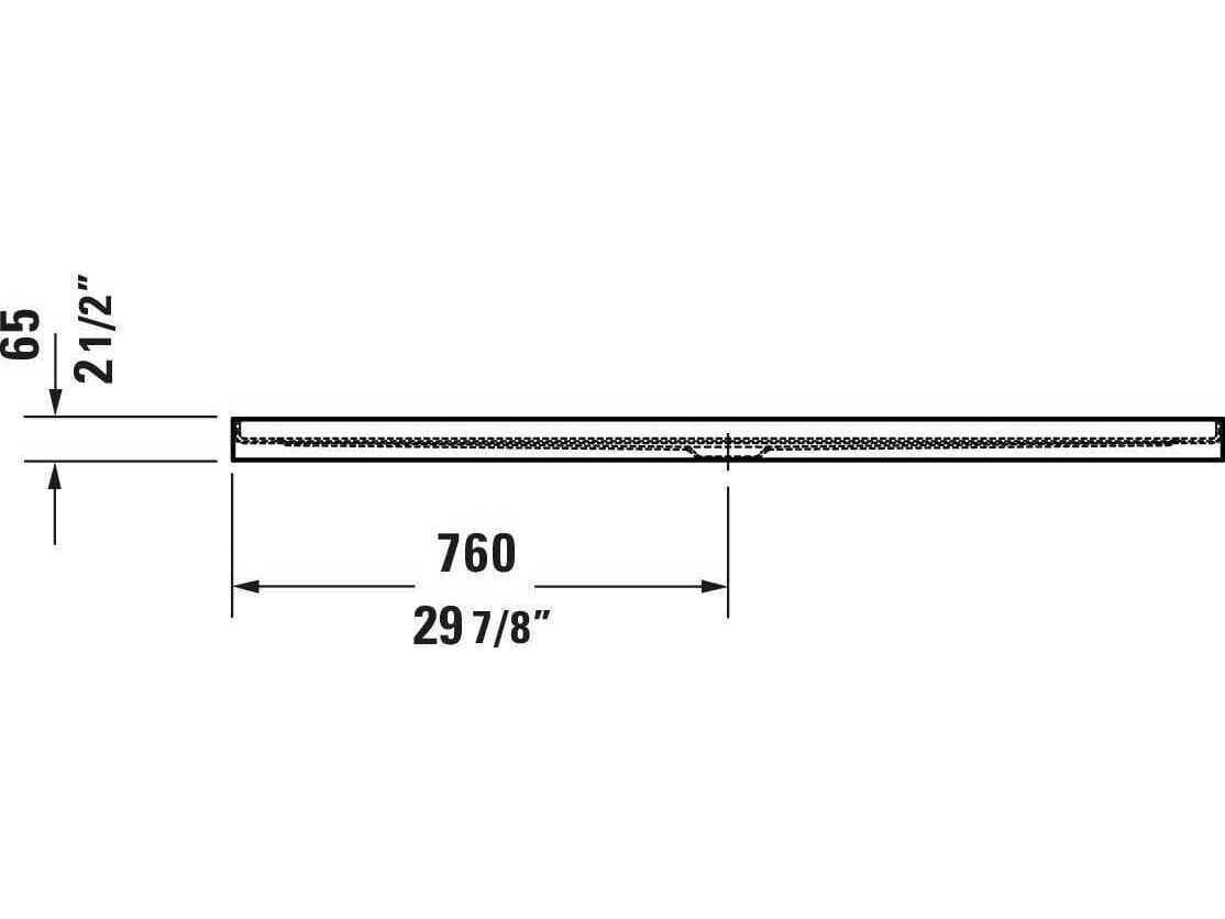 Duravit Architec 60'' x 36'' White Acrylic Shower Base - Centered drain