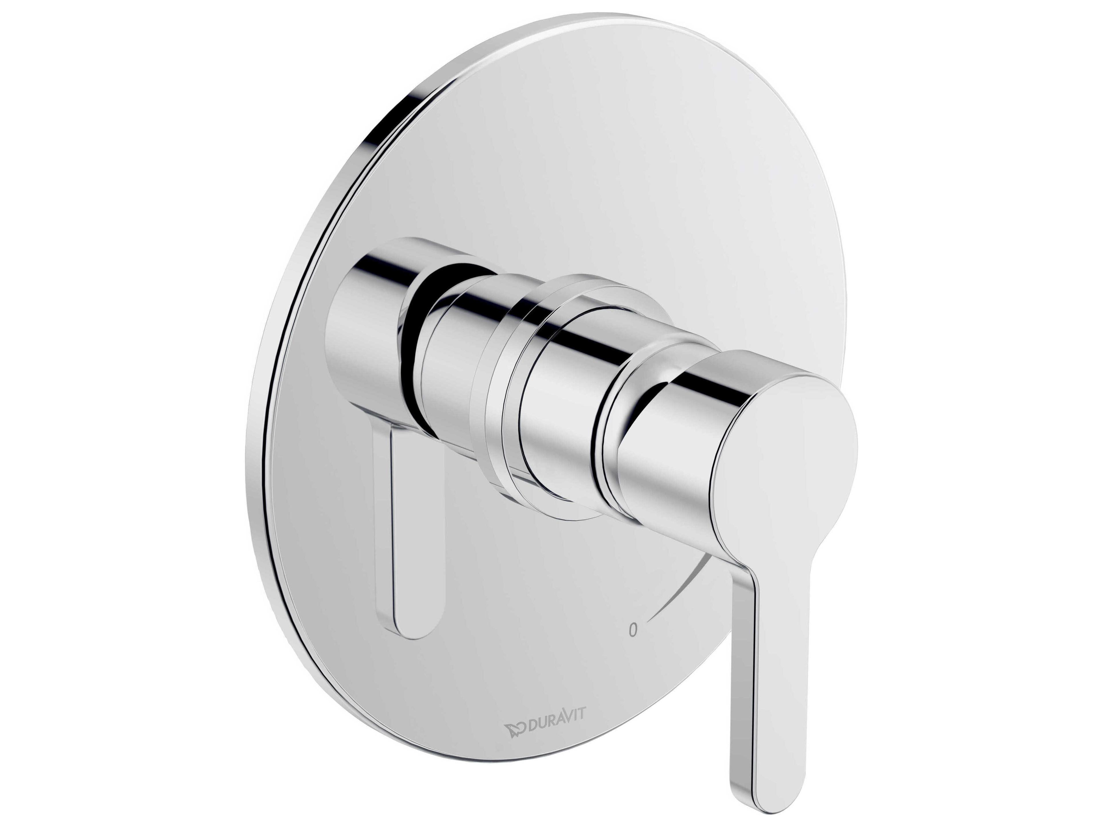 Duravit C.1 Chrome Shower Trim - Single Outlet