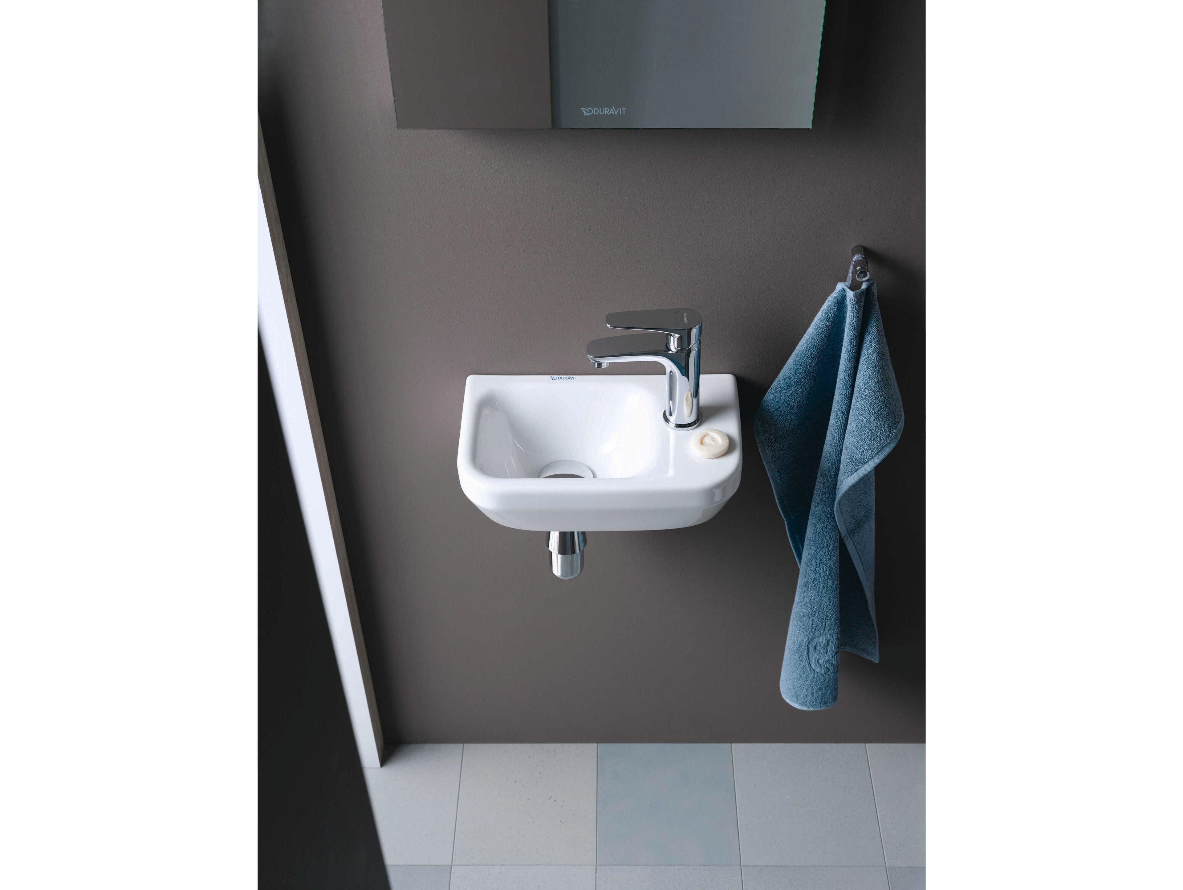 Duravit B.1 5'' Chrome High Gloss Single hole Faucet - Drain Kit Not Included