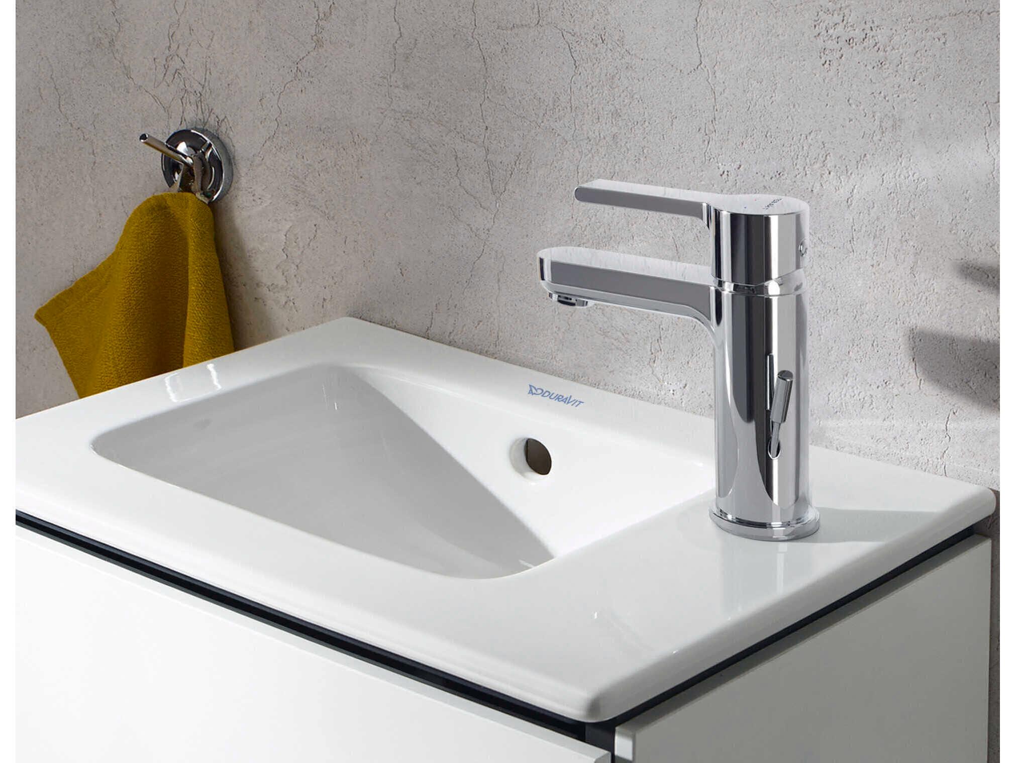 Duravit B.2 item 5'' Chrome High Gloss Single Hole Faucet - Drain Kit Included