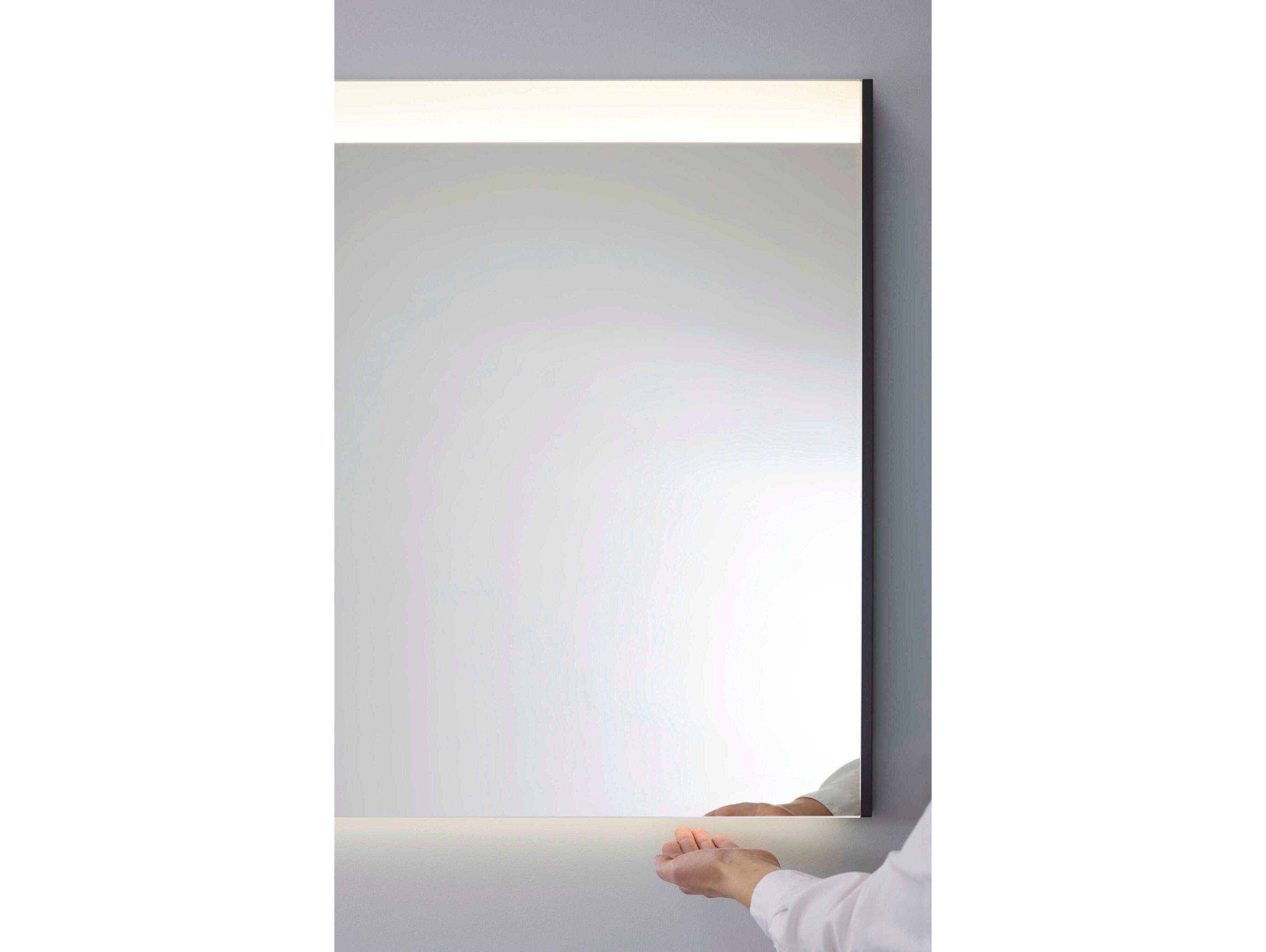 Duravit Brioso 24'' White High Gloss Wall Mirror - Defogging