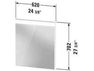 Duravit Brioso 24'' Natural Oak Matt Wall Mirror