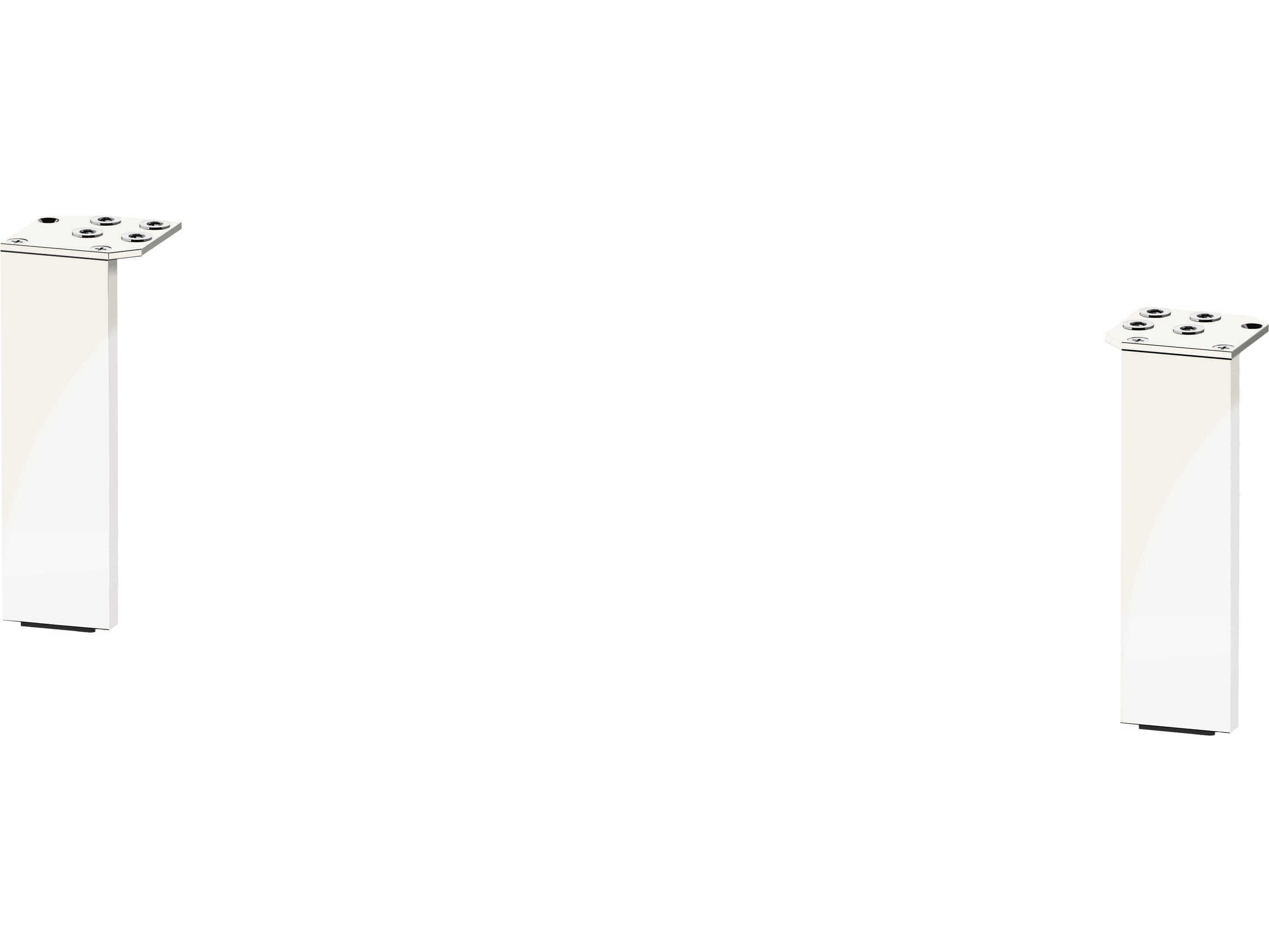 Duravit Brioso Concrete White High Gloss Leg