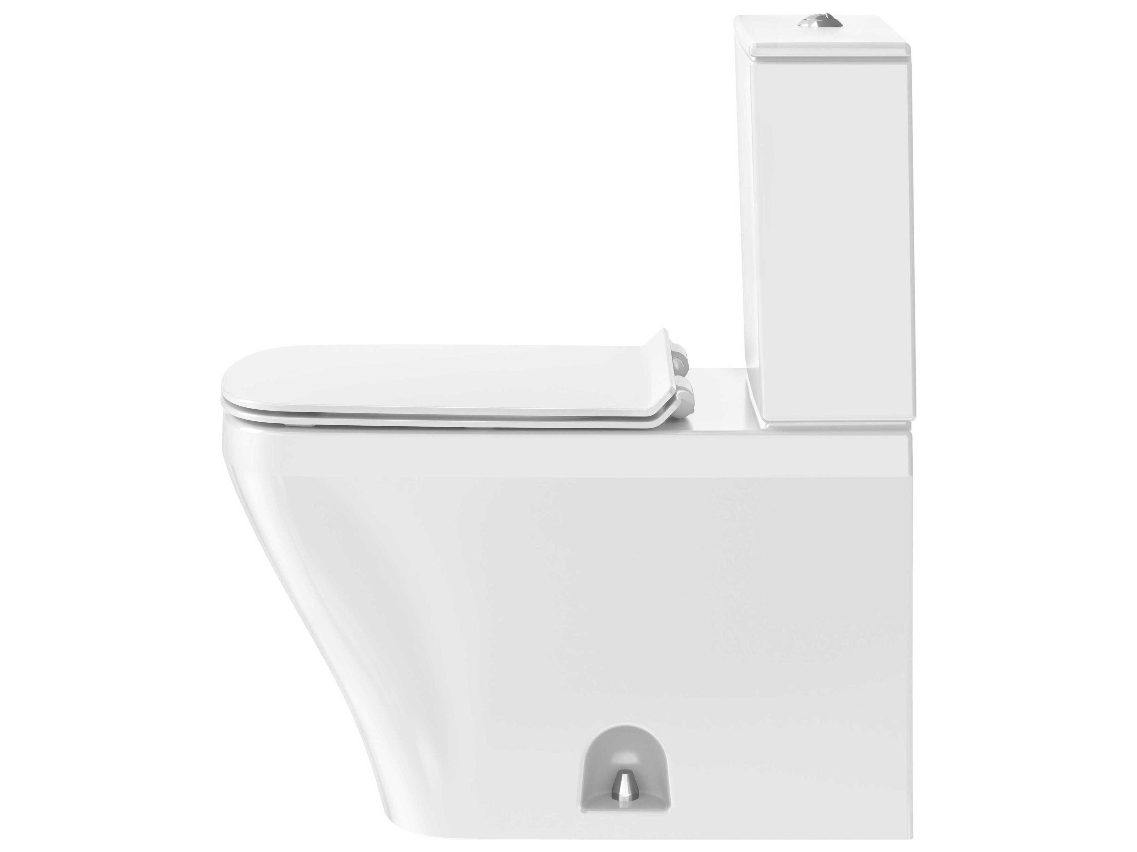 Duravit Durastyle 15'' Ceramic Dual Flush White High Gloss Two-Piece Toilet