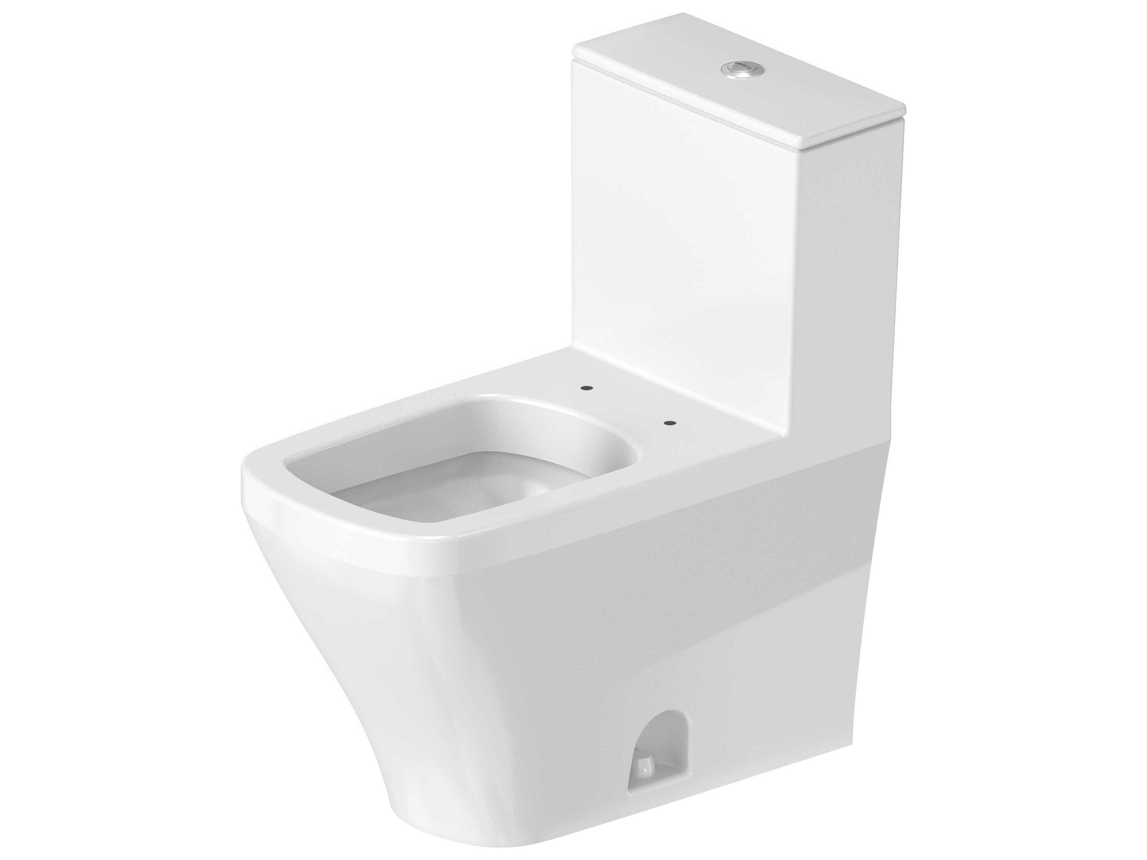 Duravit Durastyle 15'' Ceramic Single Flush White High Gloss One-Piece Toilet