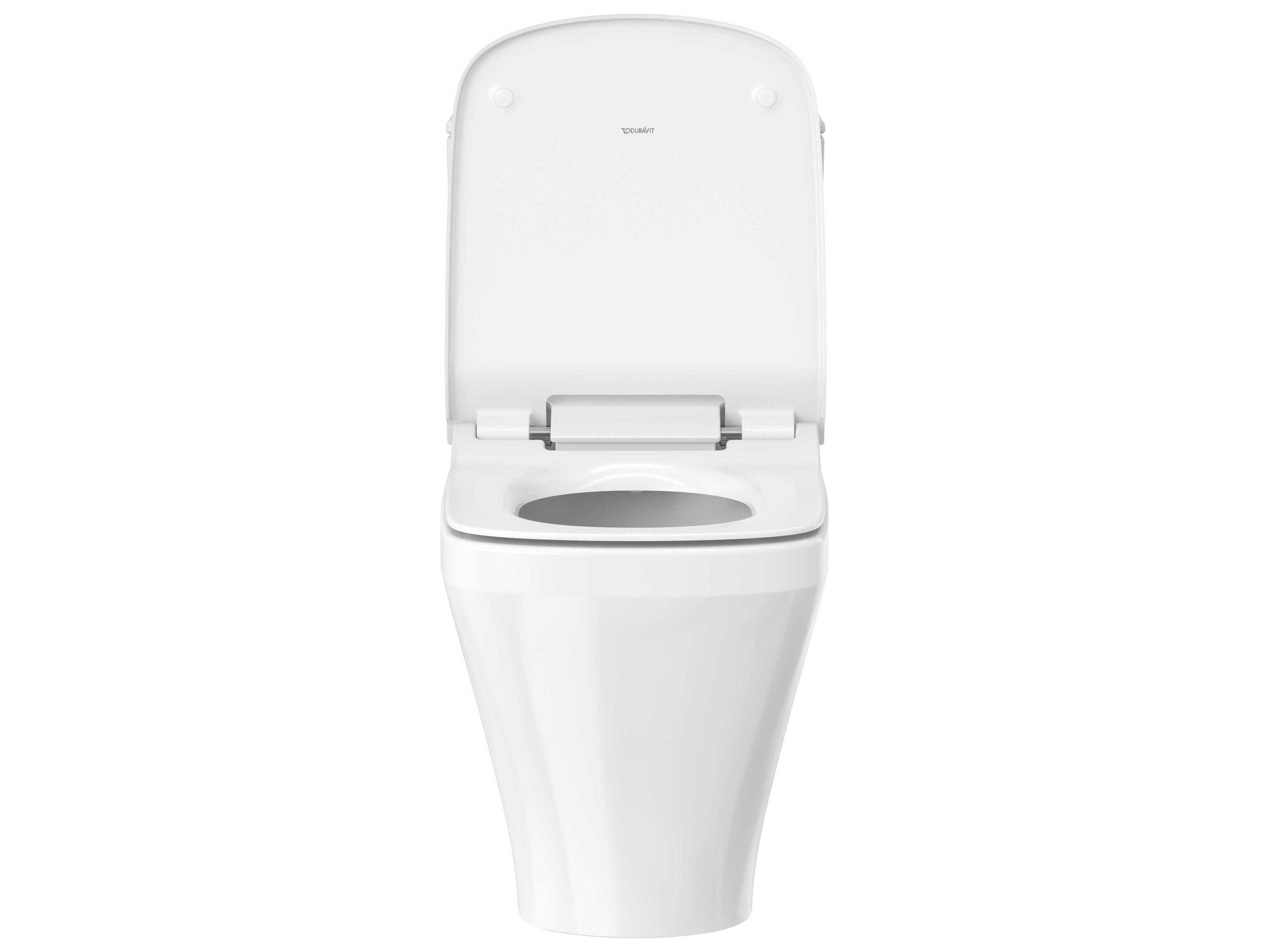 Duravit Durastyle 15'' Ceramic Dual Flush White Two-Piece Toilet - HygieneGlaze