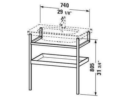 Duravit Durastyle 29'' Wooden Brown Console Vanity