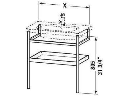 Duravit Durastyle 29'' Wooden Brown Console Vanity