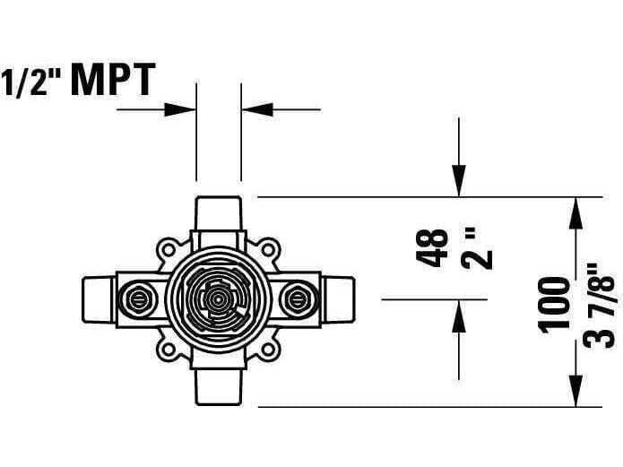 Duravit Shower Accessories Body of Shower System