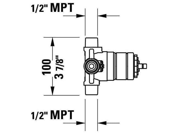 Duravit Shower Accessories Body of Shower System