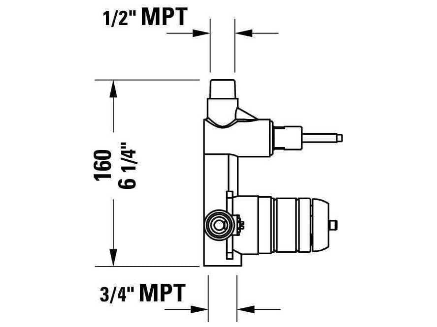 Duravit Shower Accessories Body of Shower System