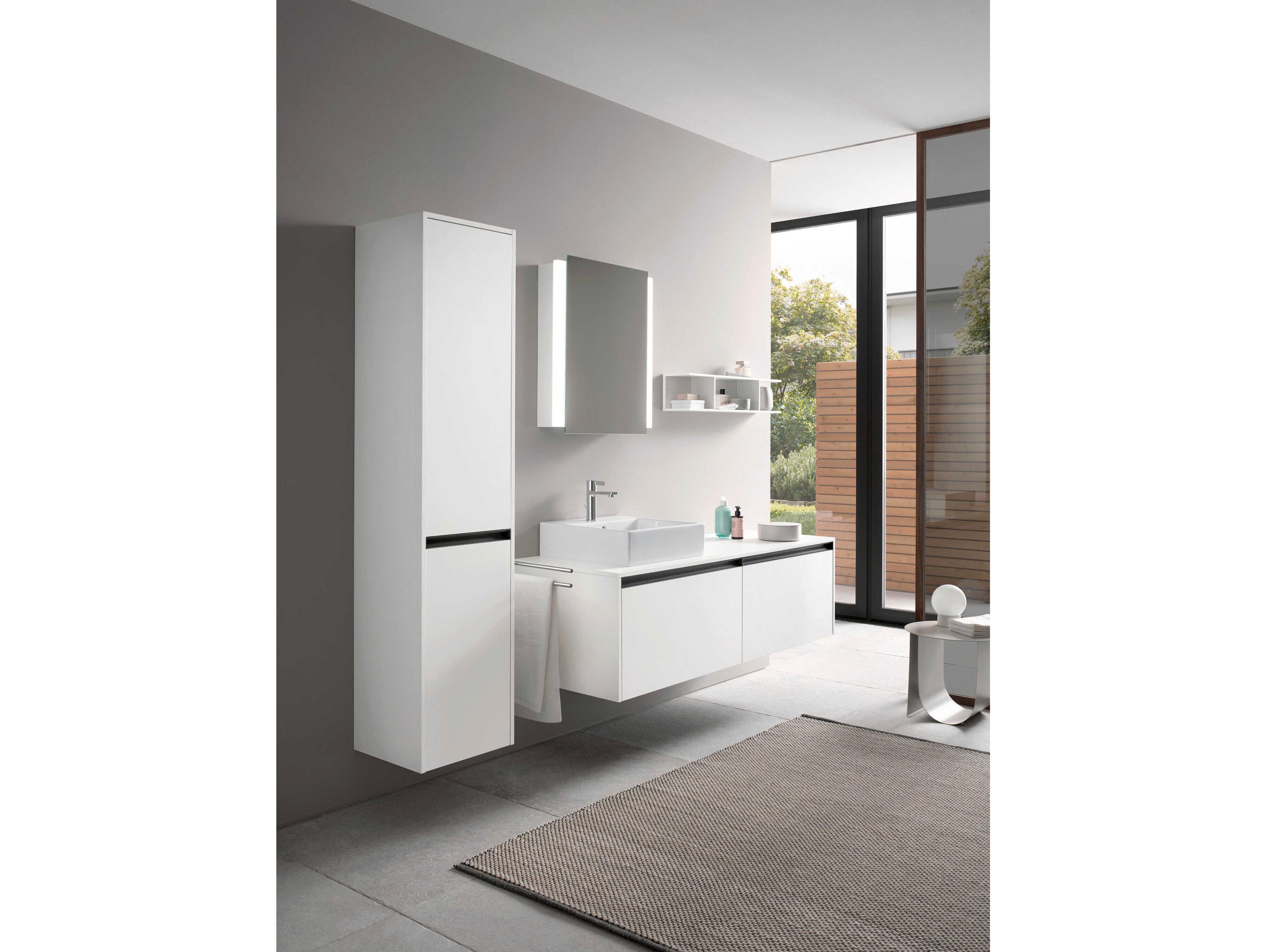 Duravit Ketho.2 16'' White Matt Wall-Mounted Cabinet - Left-Hand Hinge