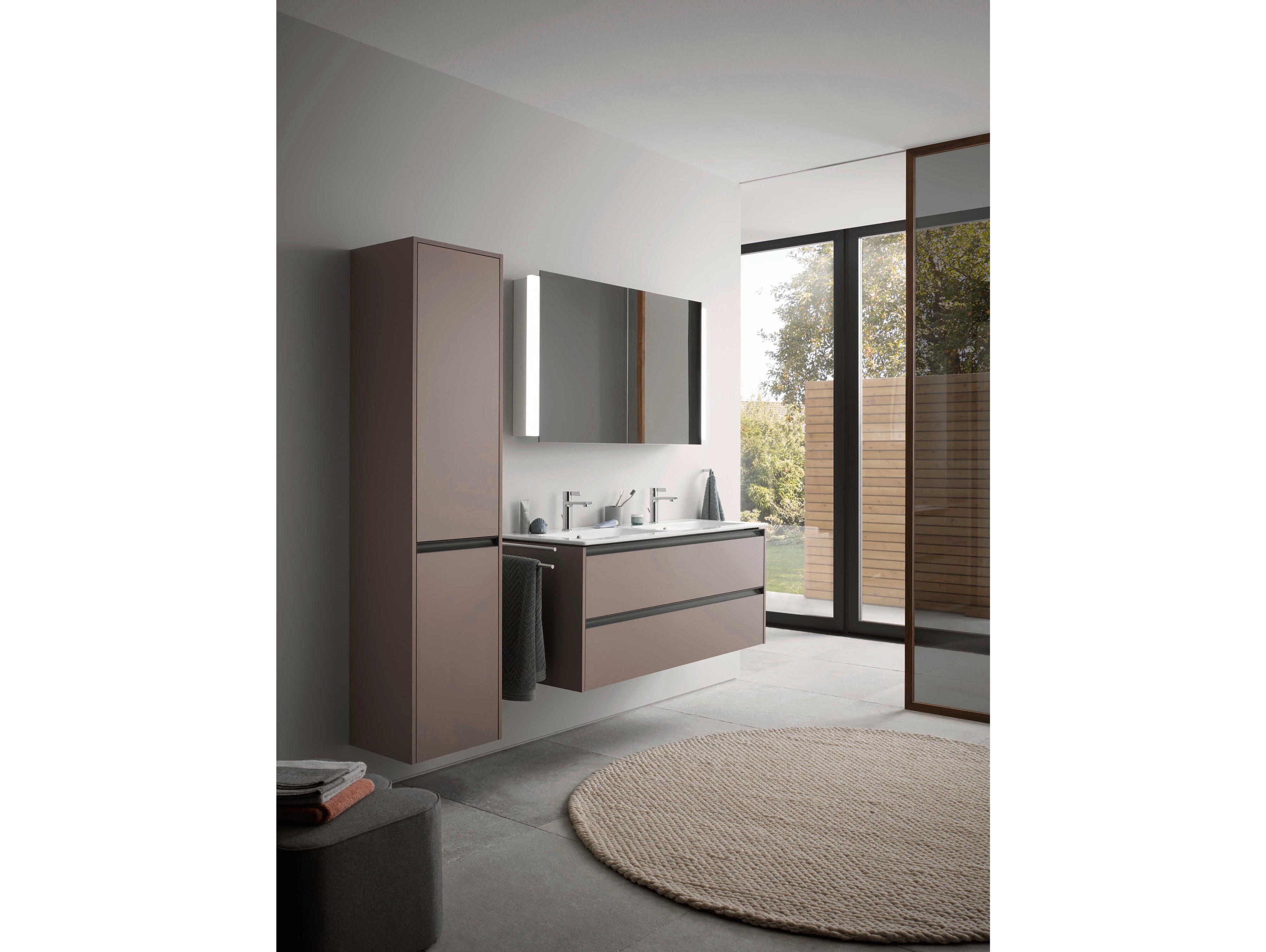 Duravit Ketho.2 16'' Bassalt Matt Wall-Mounted Cabinet - Right-Hand Hinge