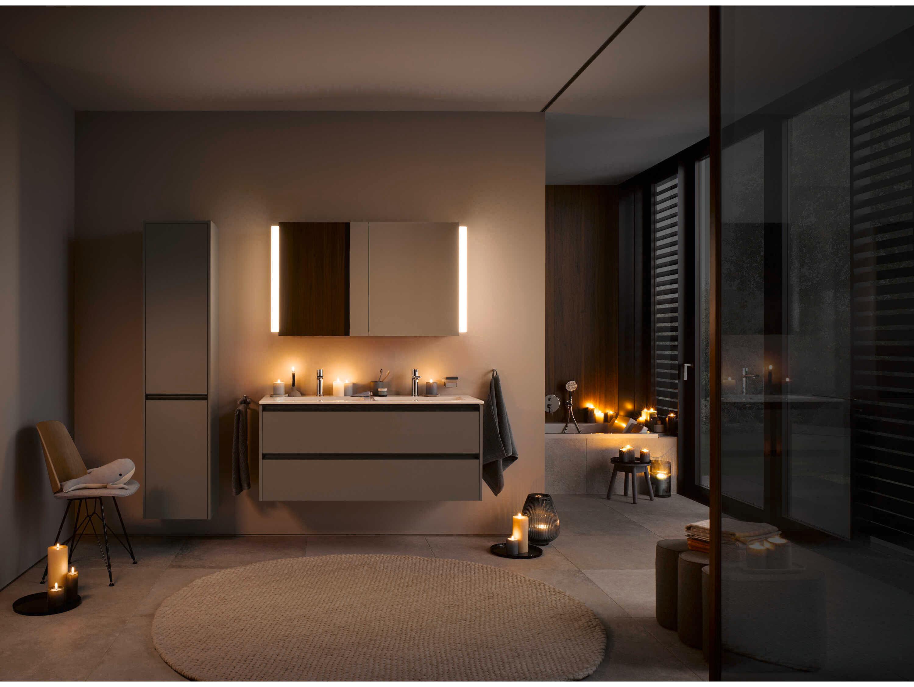 Duravit Ketho.2 16'' Bassalt Matt Wall-Mounted Cabinet - Right-Hand Hinge