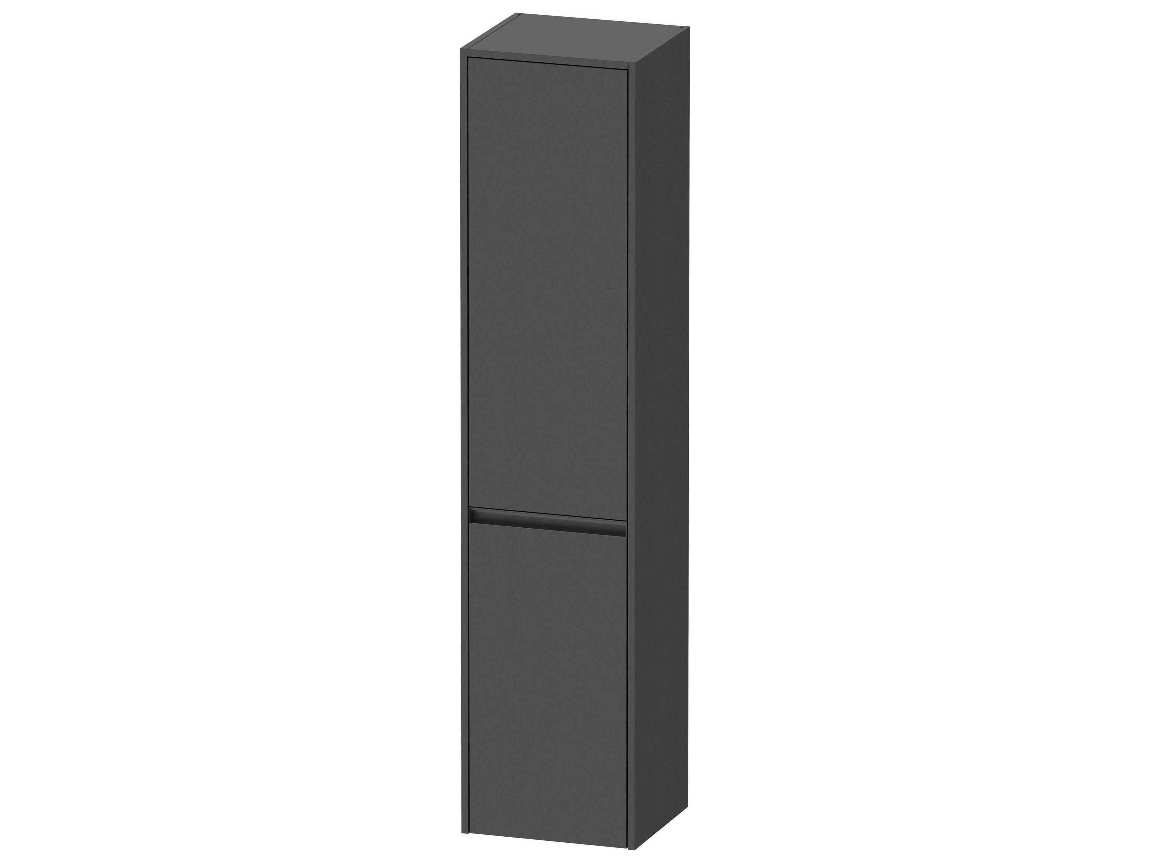 Duravit Ketho.2 16'' Graphite Matt Wall-Mounted Cabinet - Right-Hand Hinge