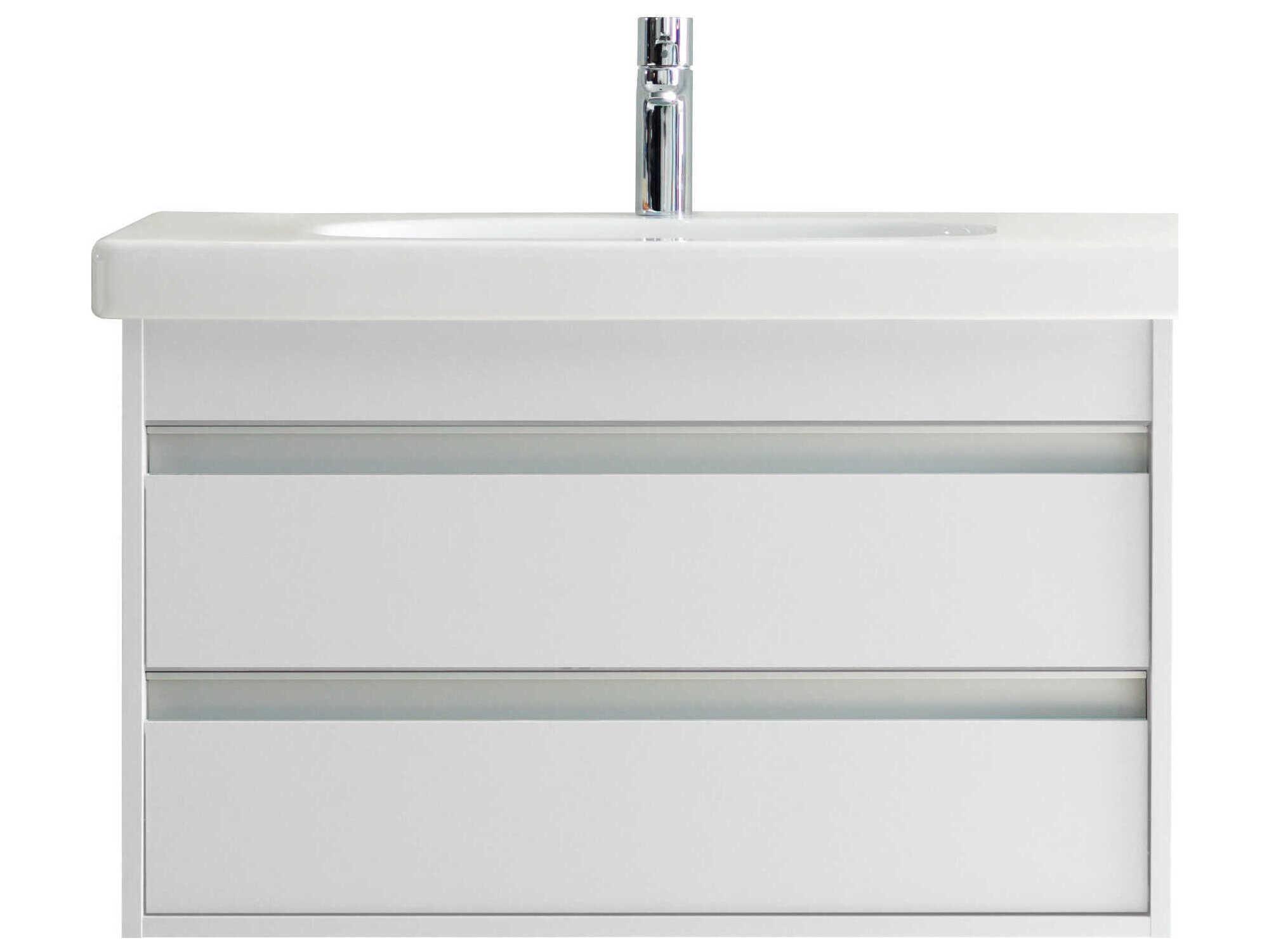 Duravit Ketho 32'' Two Drawers White Matt Wall-Mounted Vanity Unit