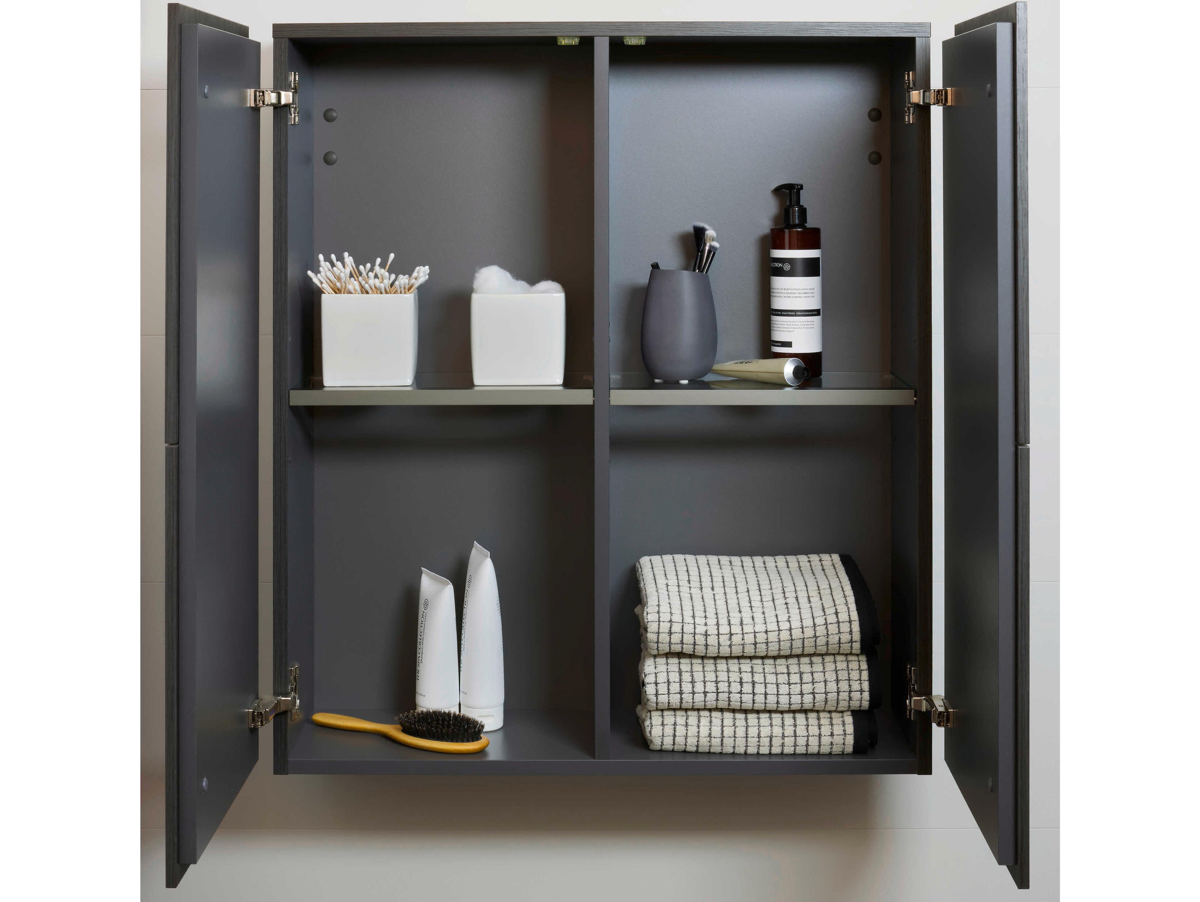 Duravit L-cube 28'' Concrete Gray Matt Wall-Mounted Cabinet