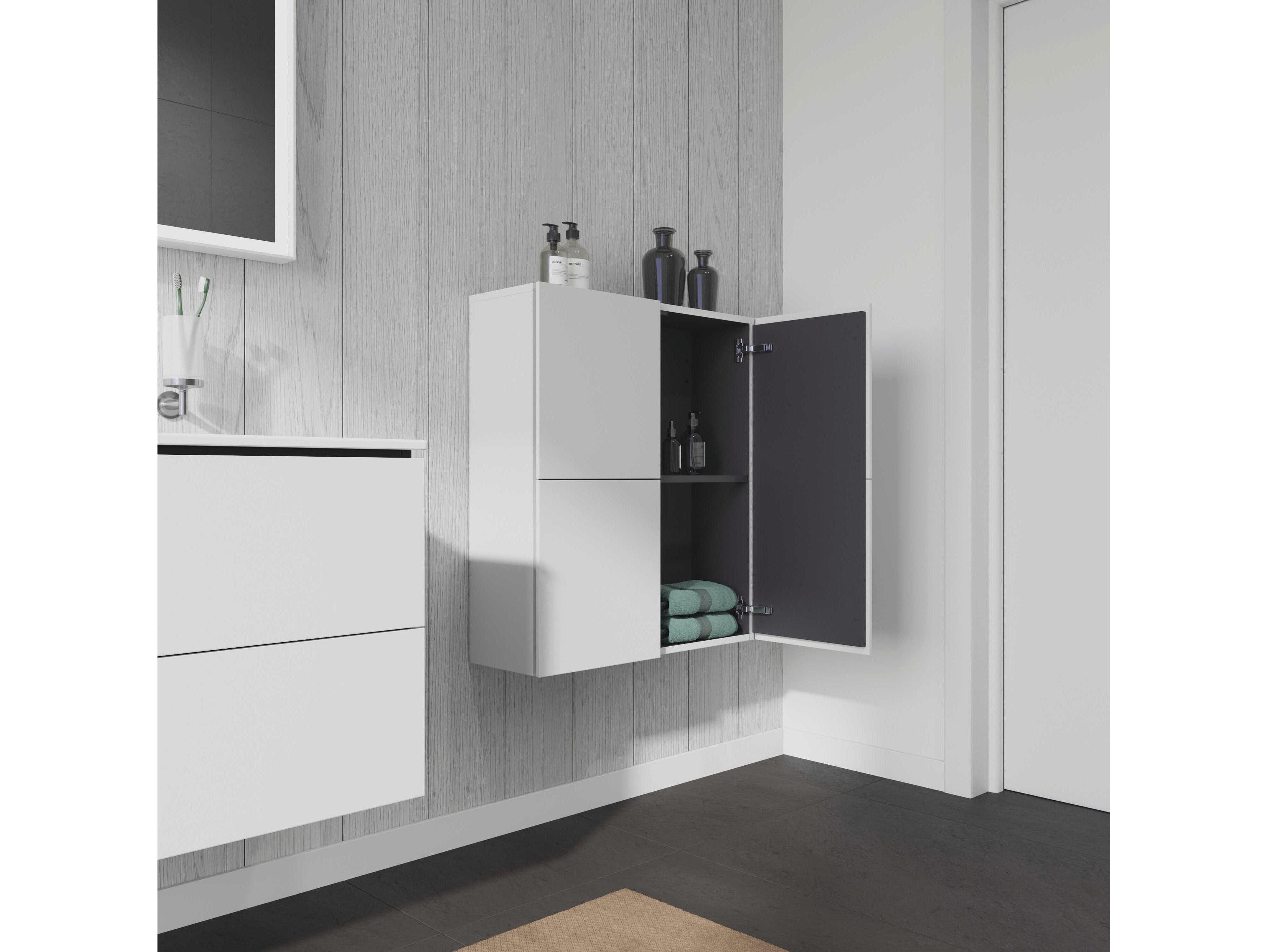 Duravit L-cube 28'' White Matt Wall-Mounted Cabinet