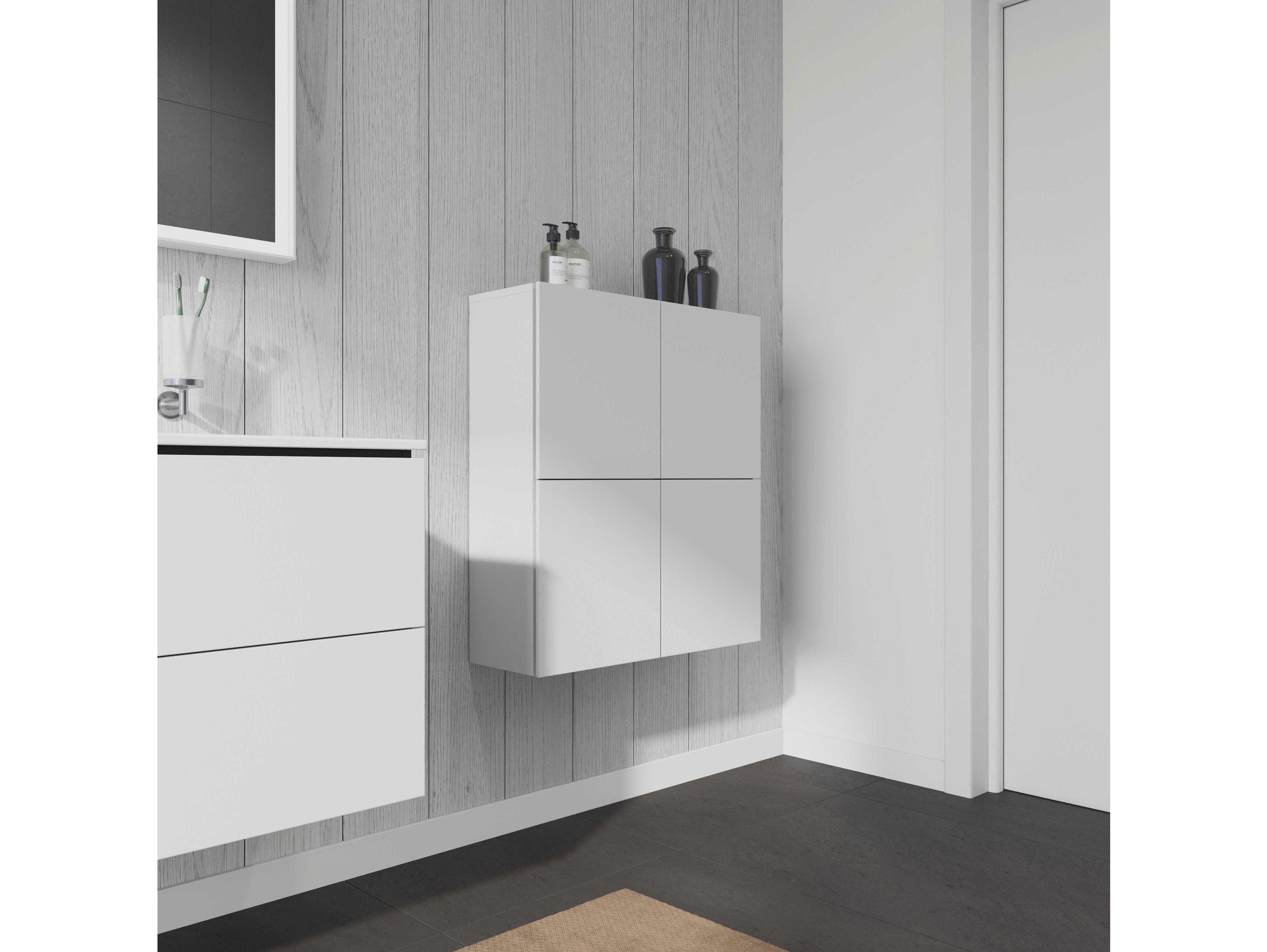 Duravit L-cube 28'' White Matt Wall-Mounted Cabinet
