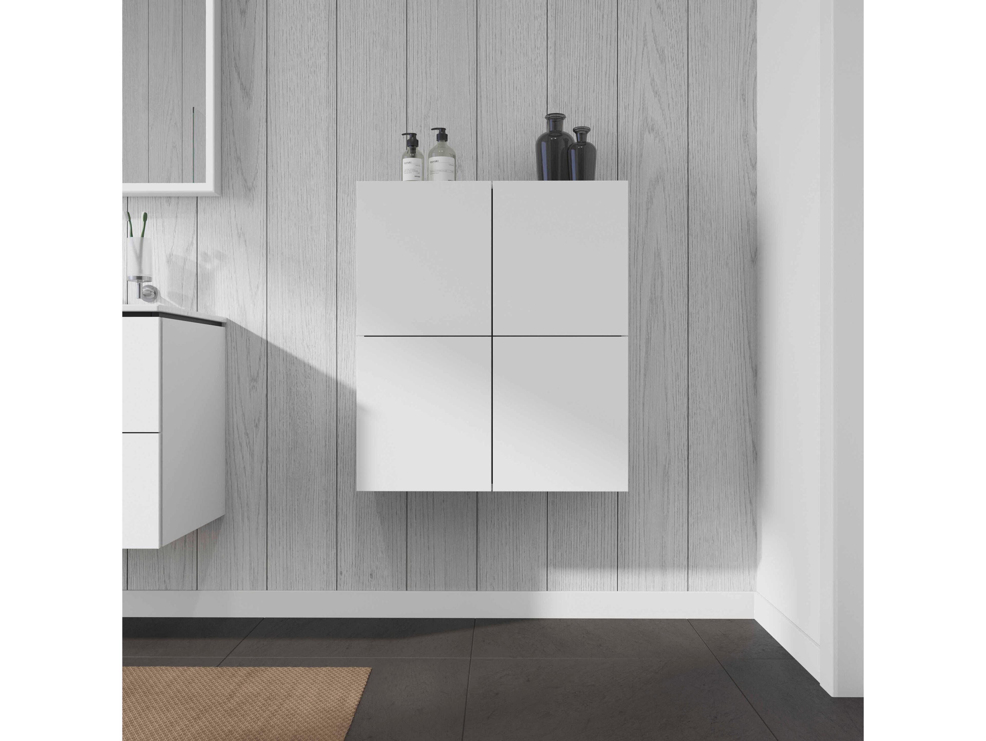 Duravit L-cube 28'' White Matt Wall-Mounted Cabinet