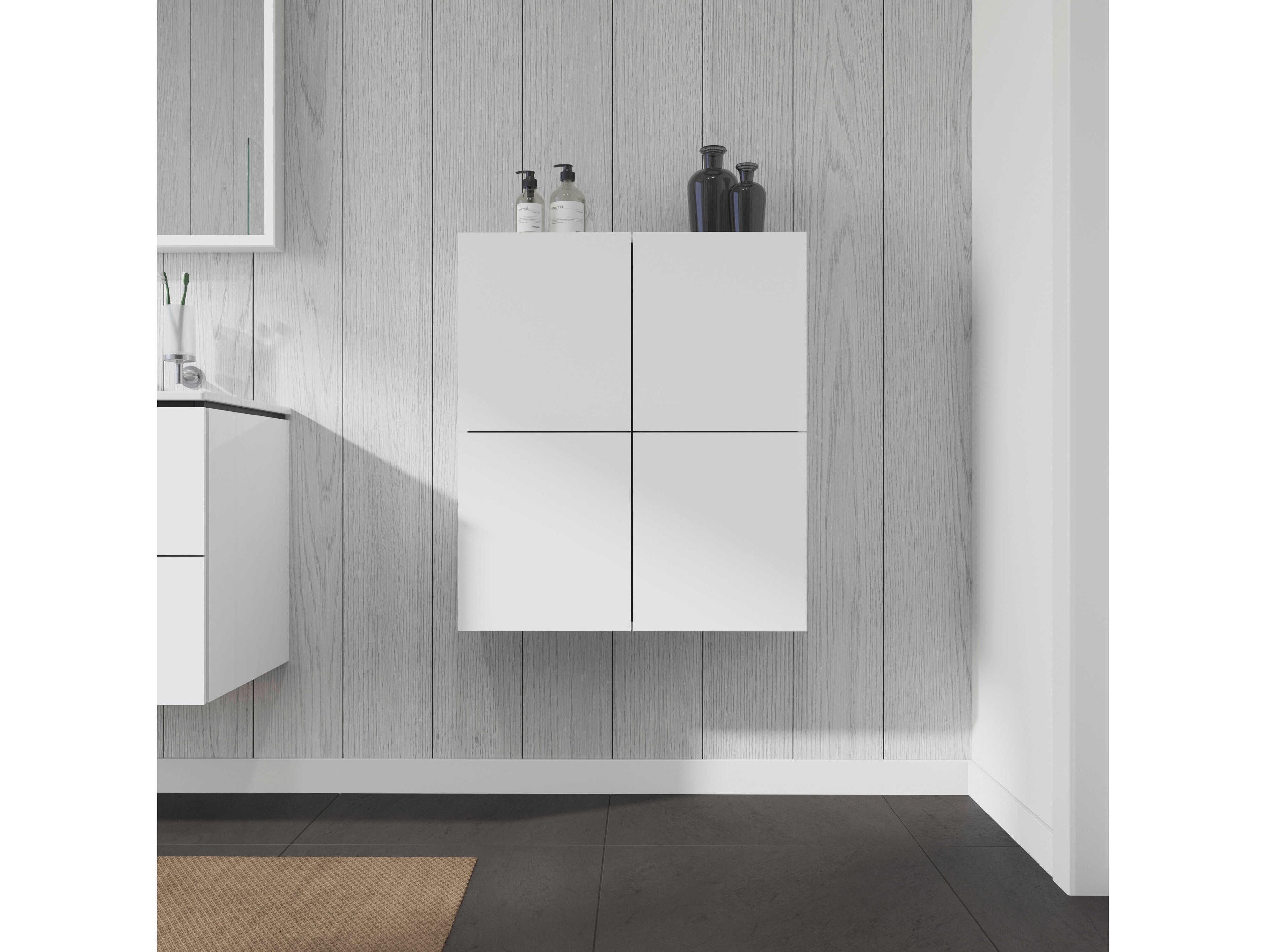 Duravit L-cube 28'' White High Gloss Wall-Mounted Cabinet