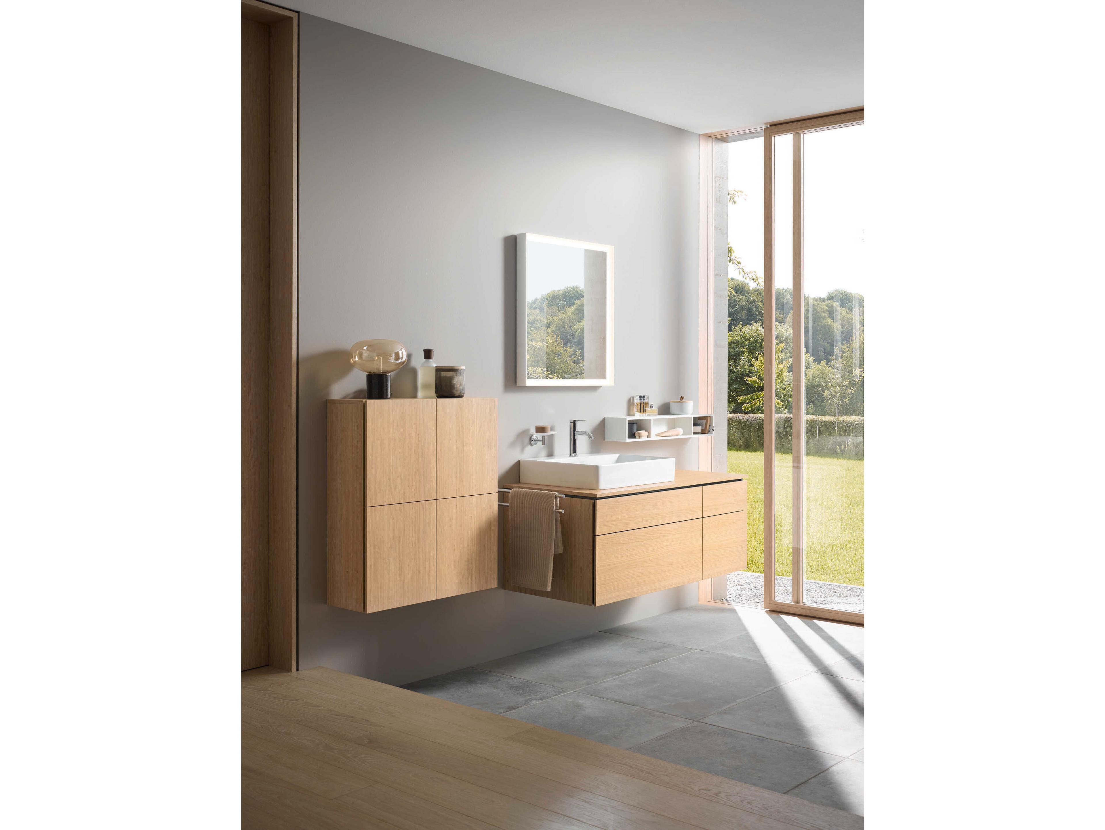 Duravit L-cube 28'' Natural Oak Matt Wall-Mounted Cabinet