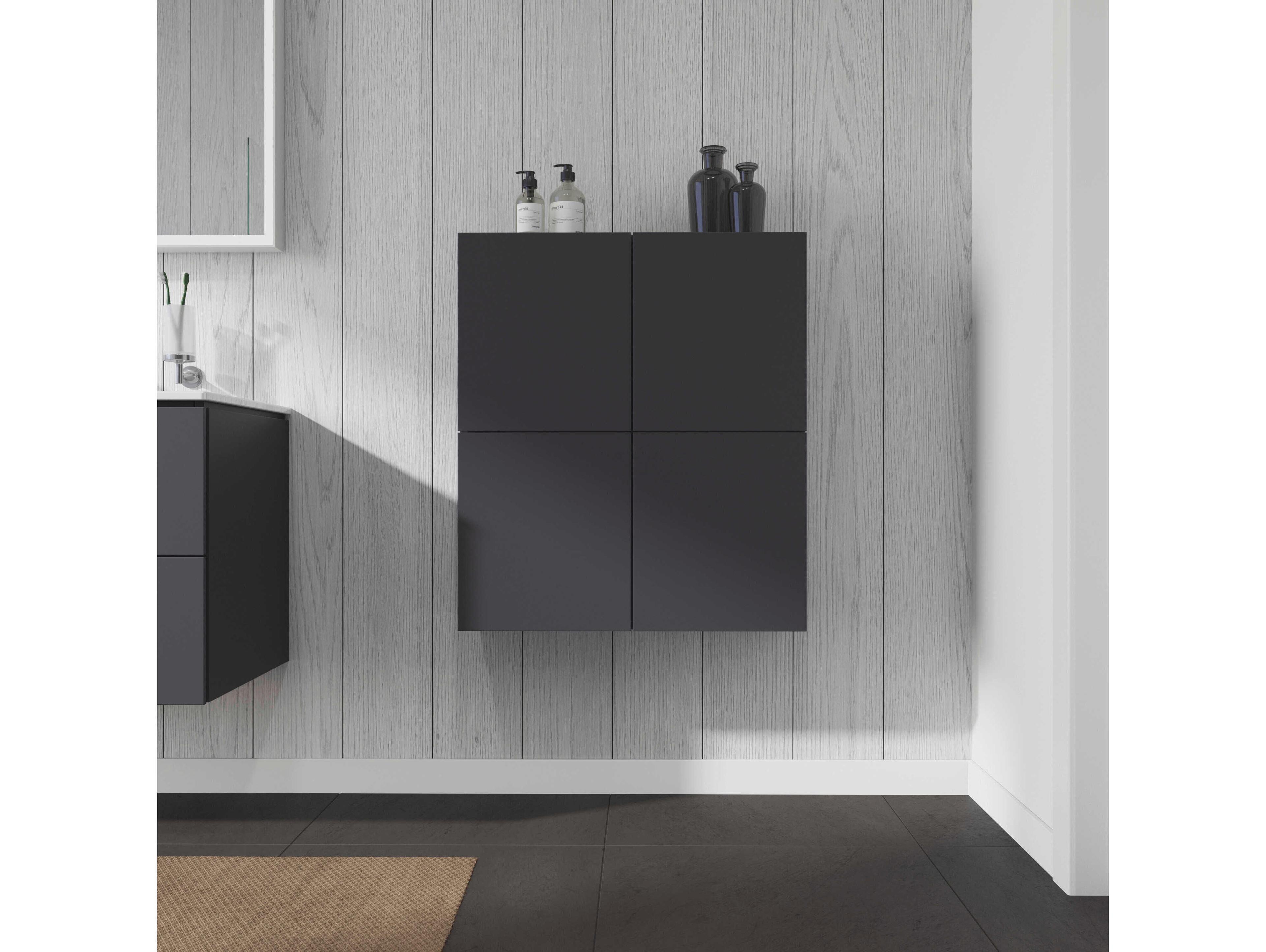 Duravit L-cube 28'' Graphite Matt Wall-Mounted Cabinet