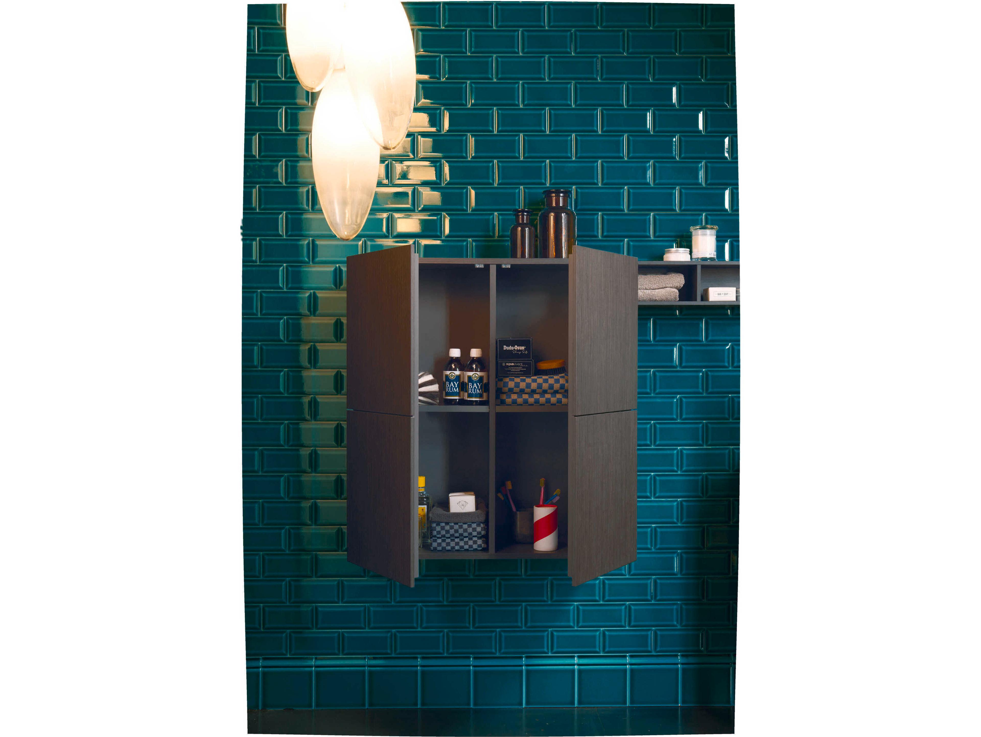 Duravit L-cube 28'' Dark Brushed Oak Matt Wall-Mounted Cabinet