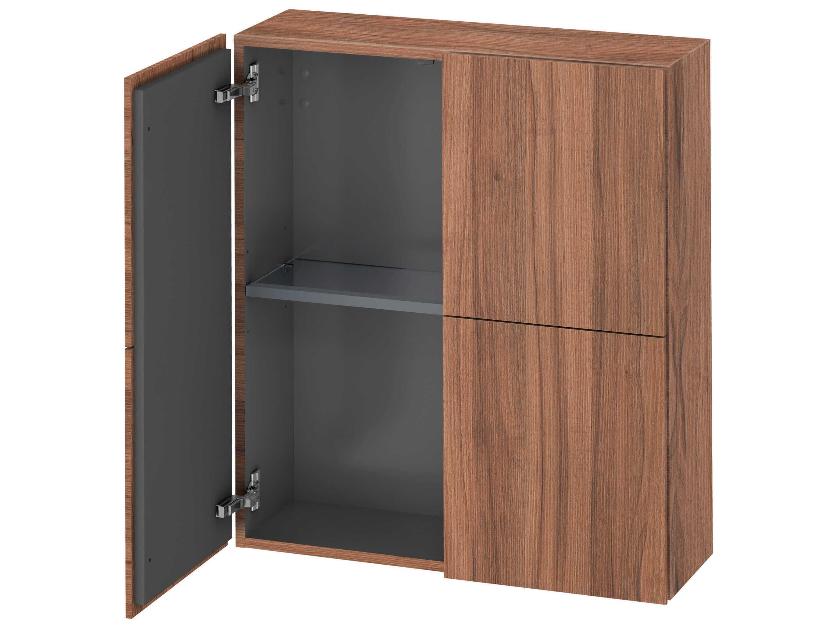 Duravit L-cube 28'' Walnut Matt Wall-Mounted Cabinet