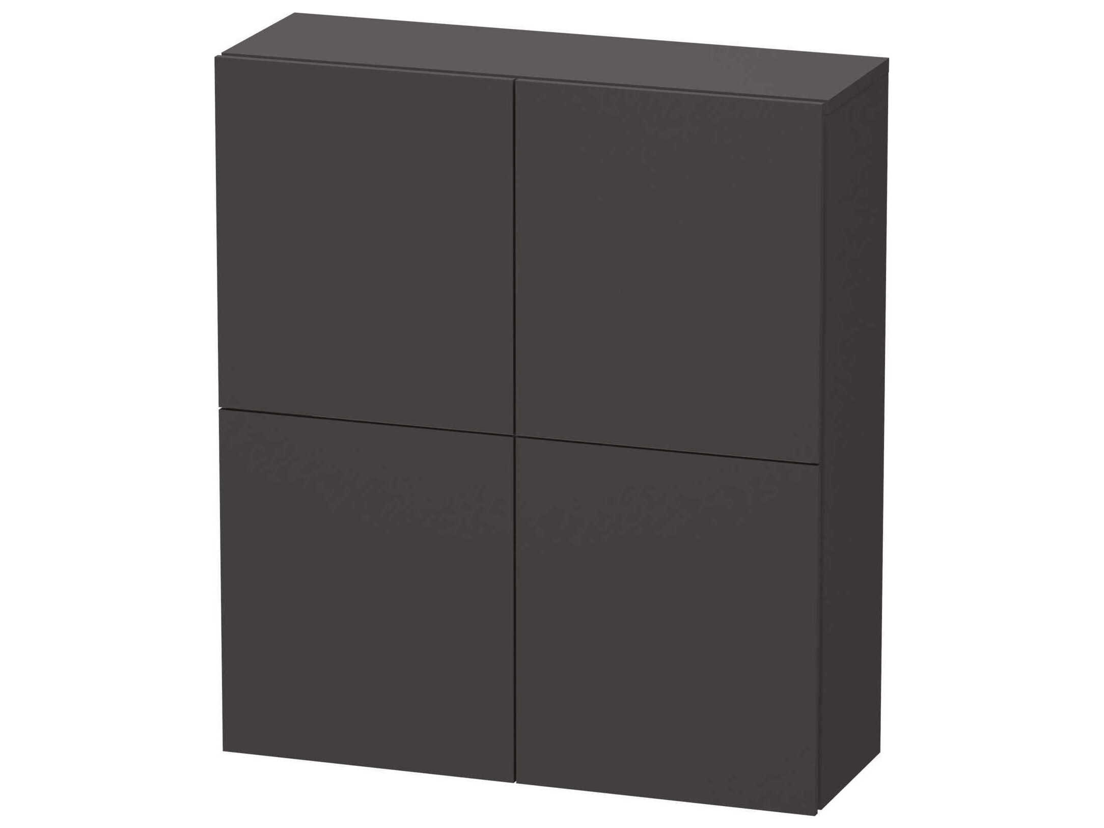Duravit L-cube 28'' Graphite Super Matt Wall-Mounted Cabinet