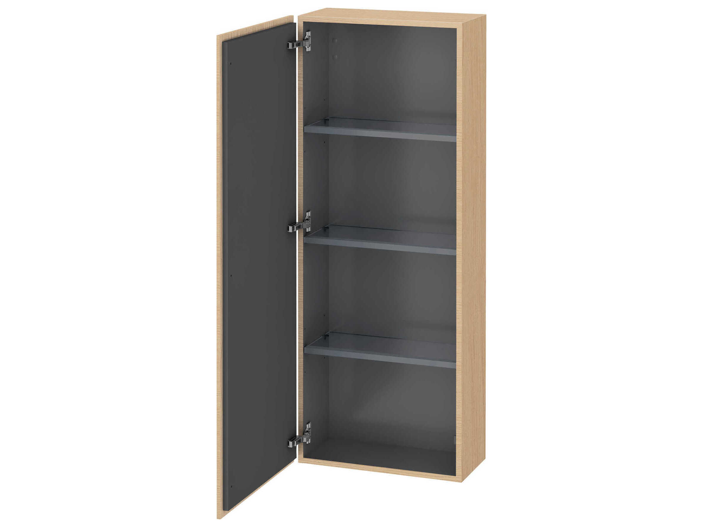 Duravit L-cube 20'' Natural Oak Matt Wall-Mounted Cabinet - Left-Hand Hinge