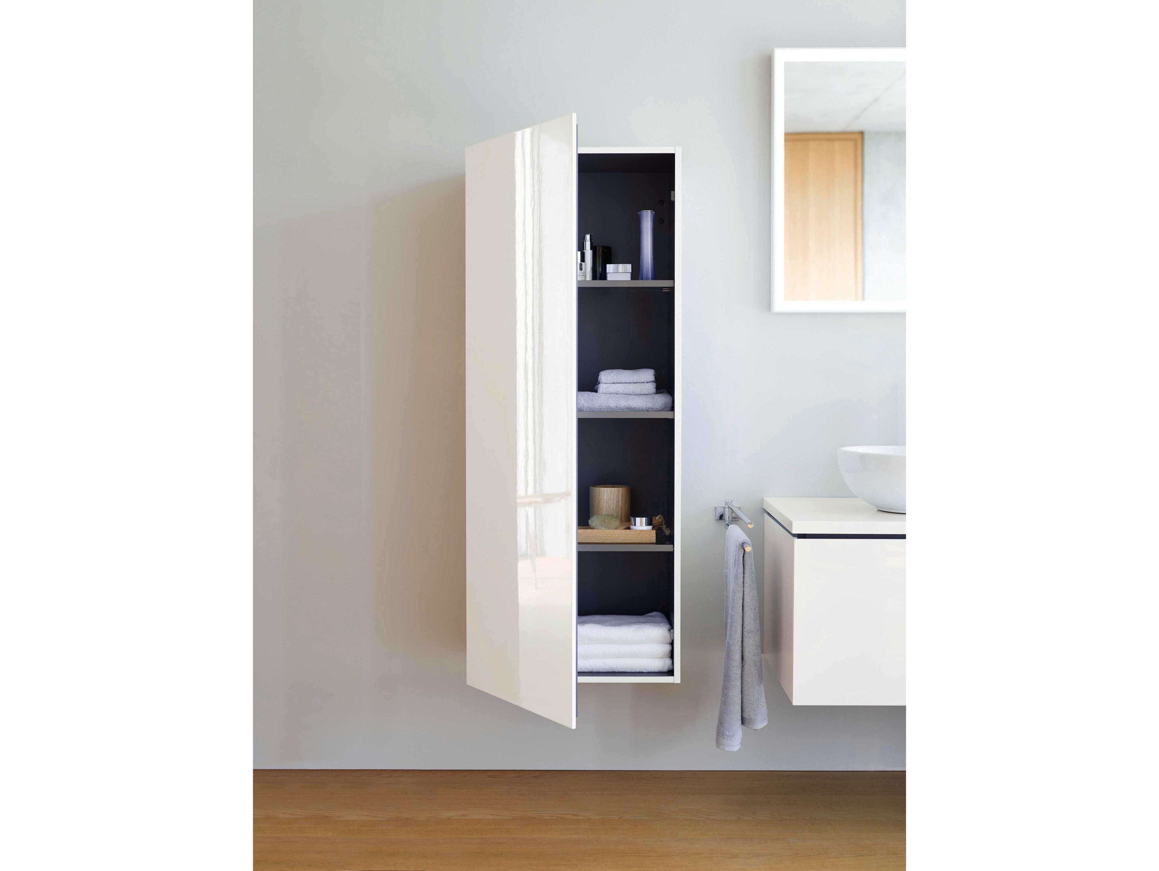 Duravit L-cube 20'' White Matt Wall-Mounted Cabinet - Left-Hand Hinge