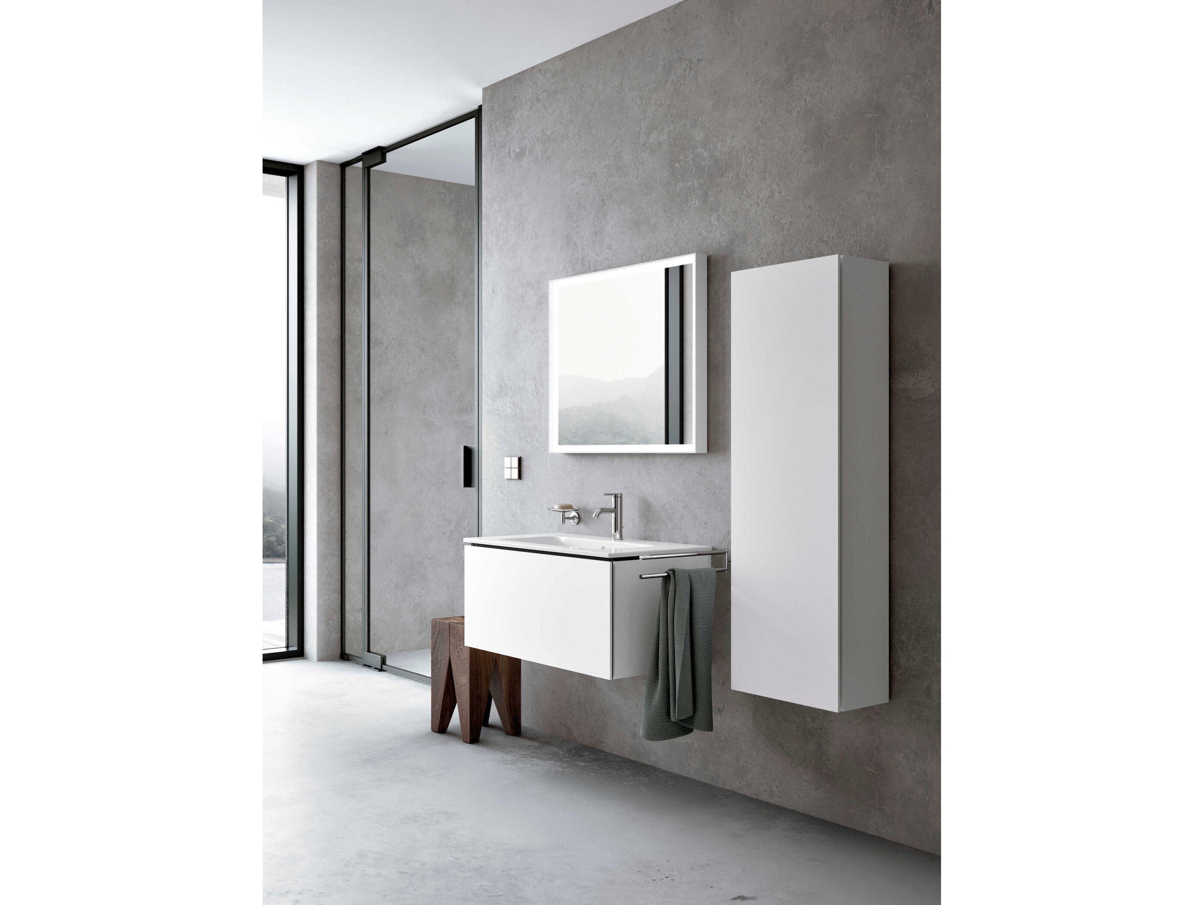 Duravit L-cube 20'' White Matt Wall-Mounted Cabinet - Left-Hand Hinge