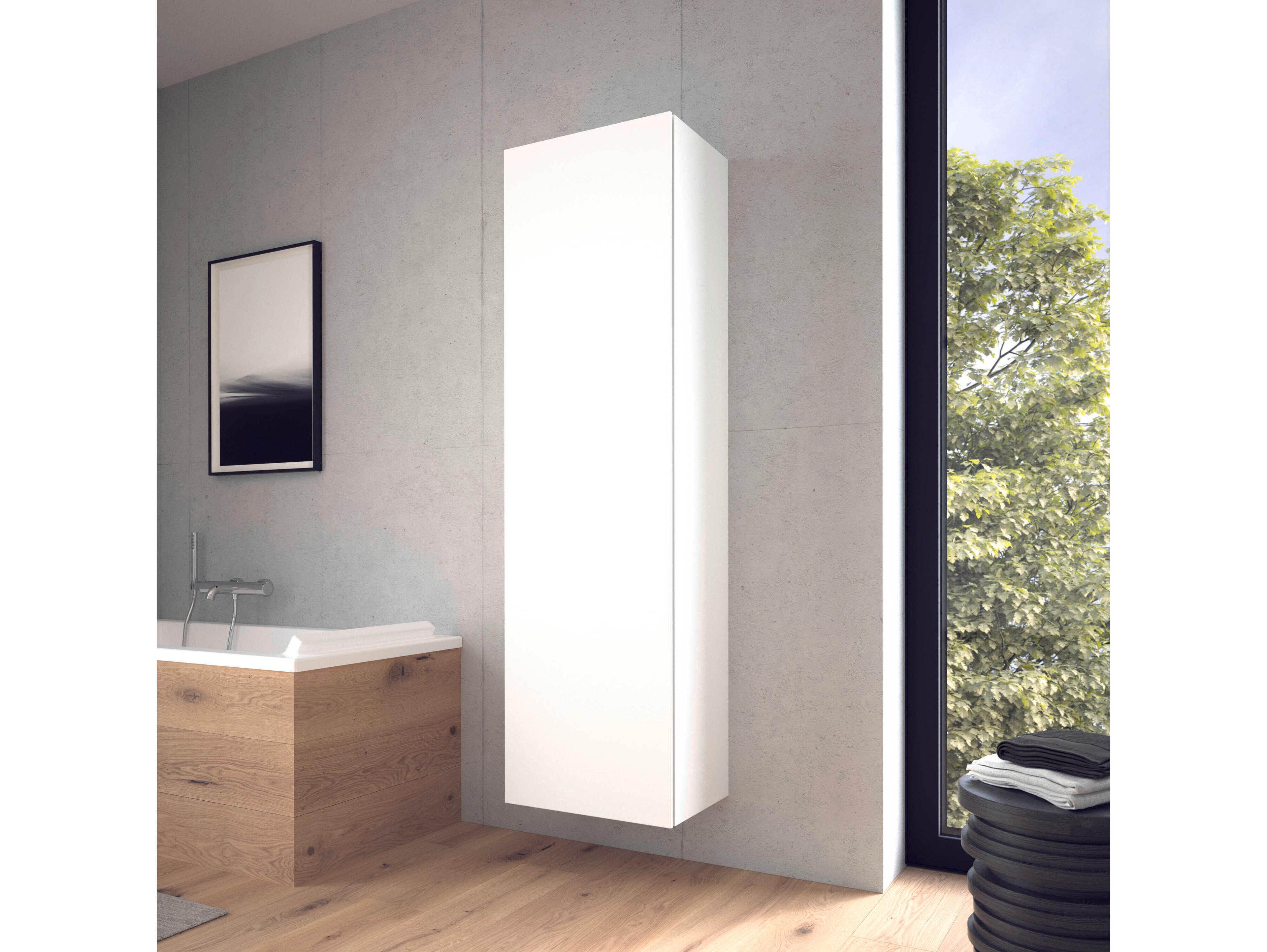 Duravit L-cube 20'' White Matt Wall-Mounted Cabinet - Left-Hand Hinge
