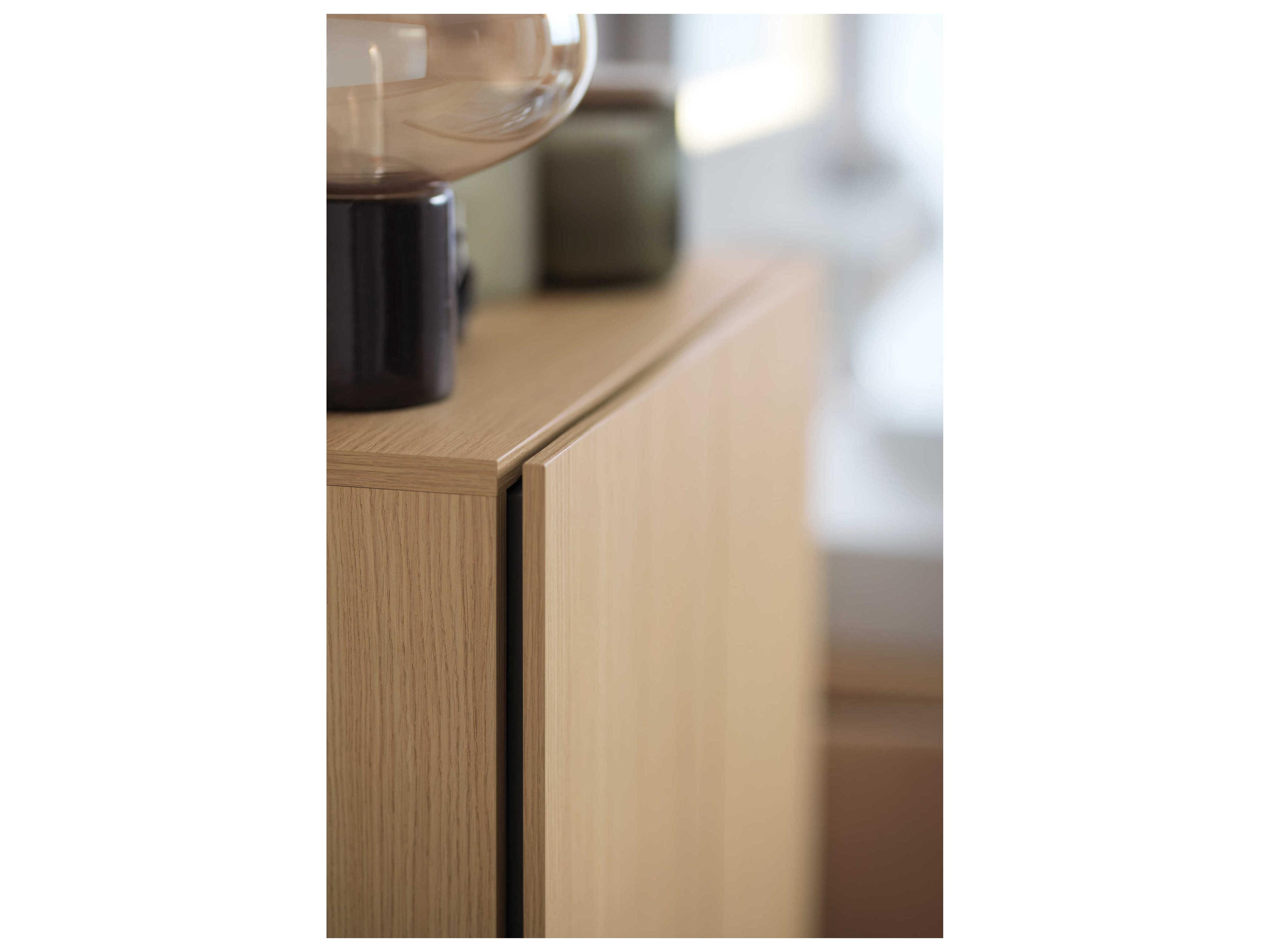 Duravit L-cube 20'' Natural Oak Matt Wall-Mounted Cabinet - Right-Hand Hinge