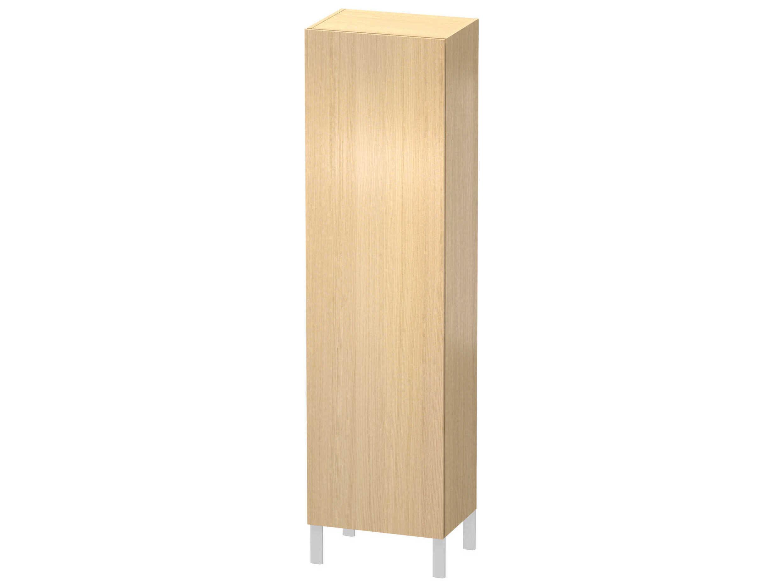 Duravit L-cube 20'' Mediterranean Oak Matt Wall-Mounted Cabinet - Right-Hand Hinge