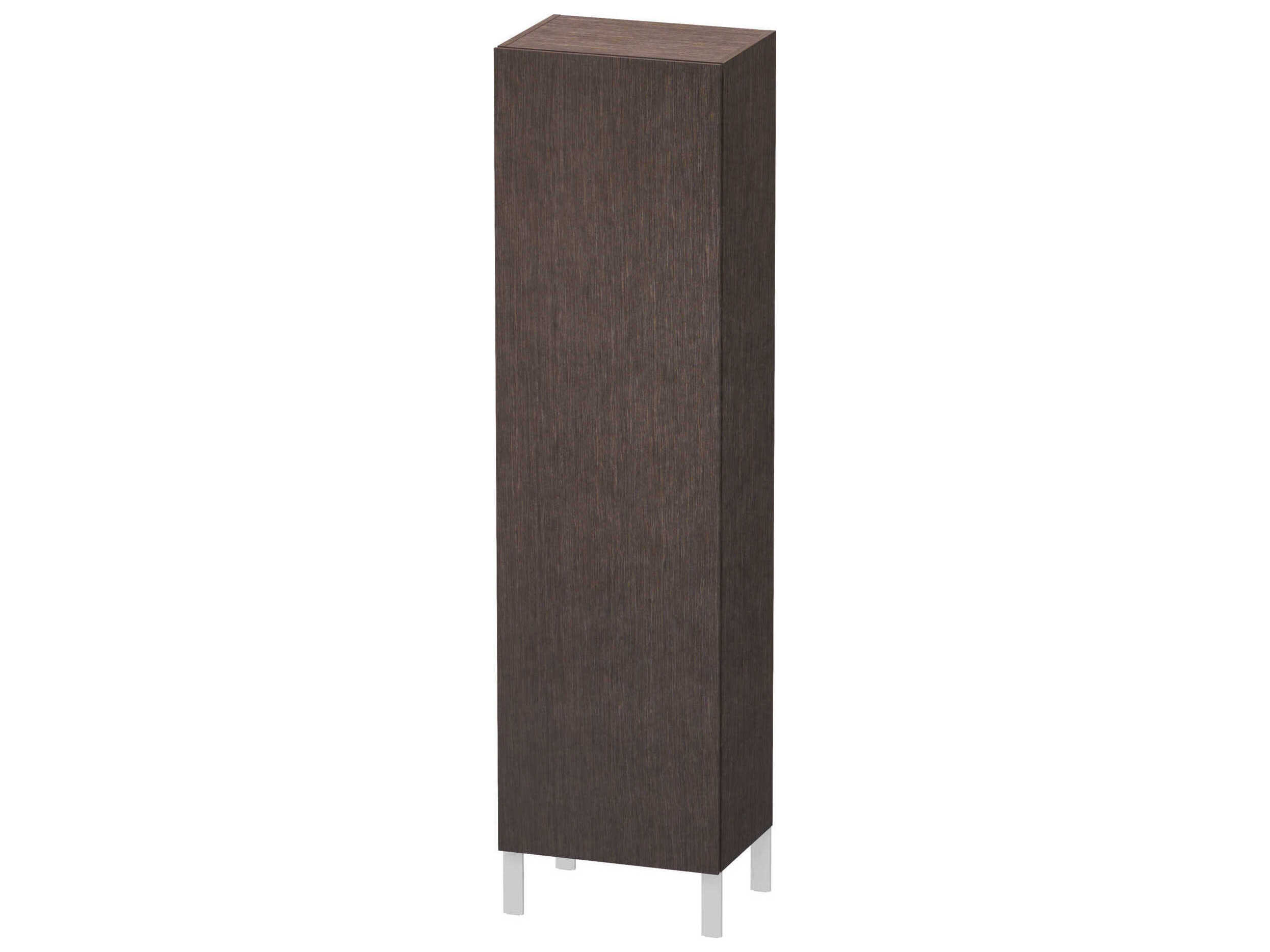 Duravit L-cube 20'' Dark Brushed Oak Matt Wall-Mounted Cabinet - Right-Hand Hinge