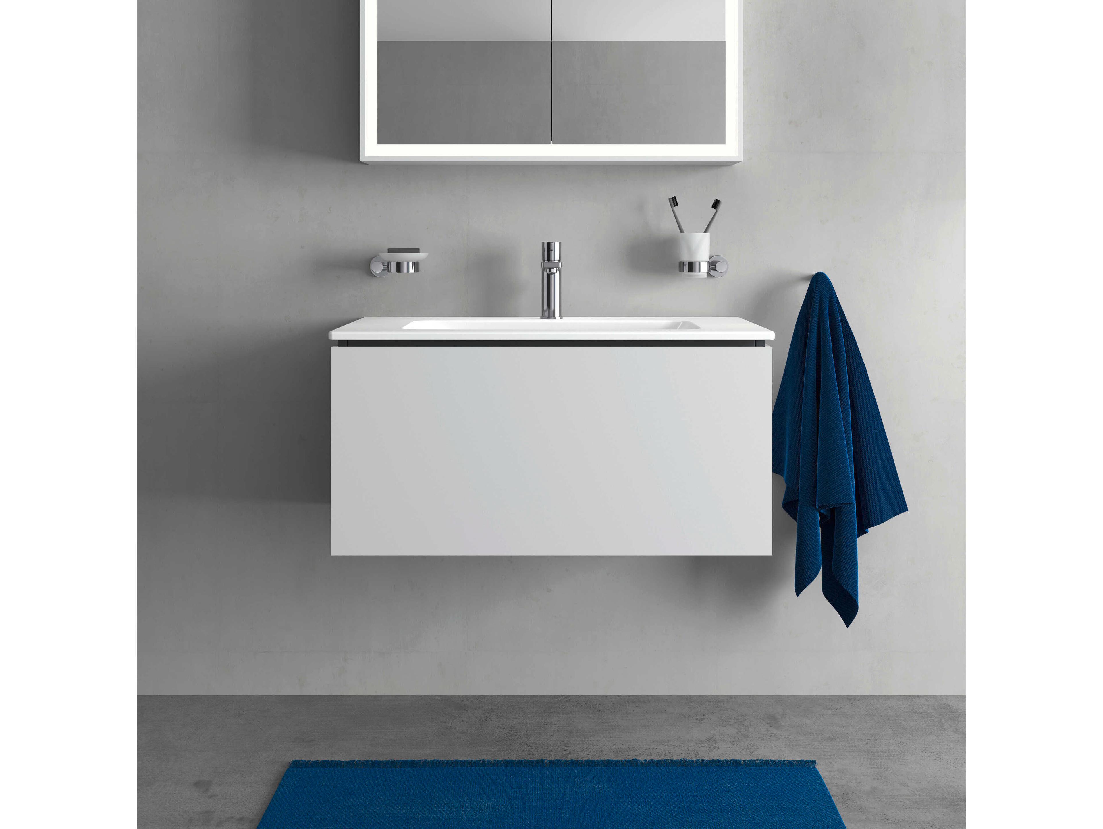 Duravit L-cube 32'' White Matt Wall-Mounted Vanity Unit