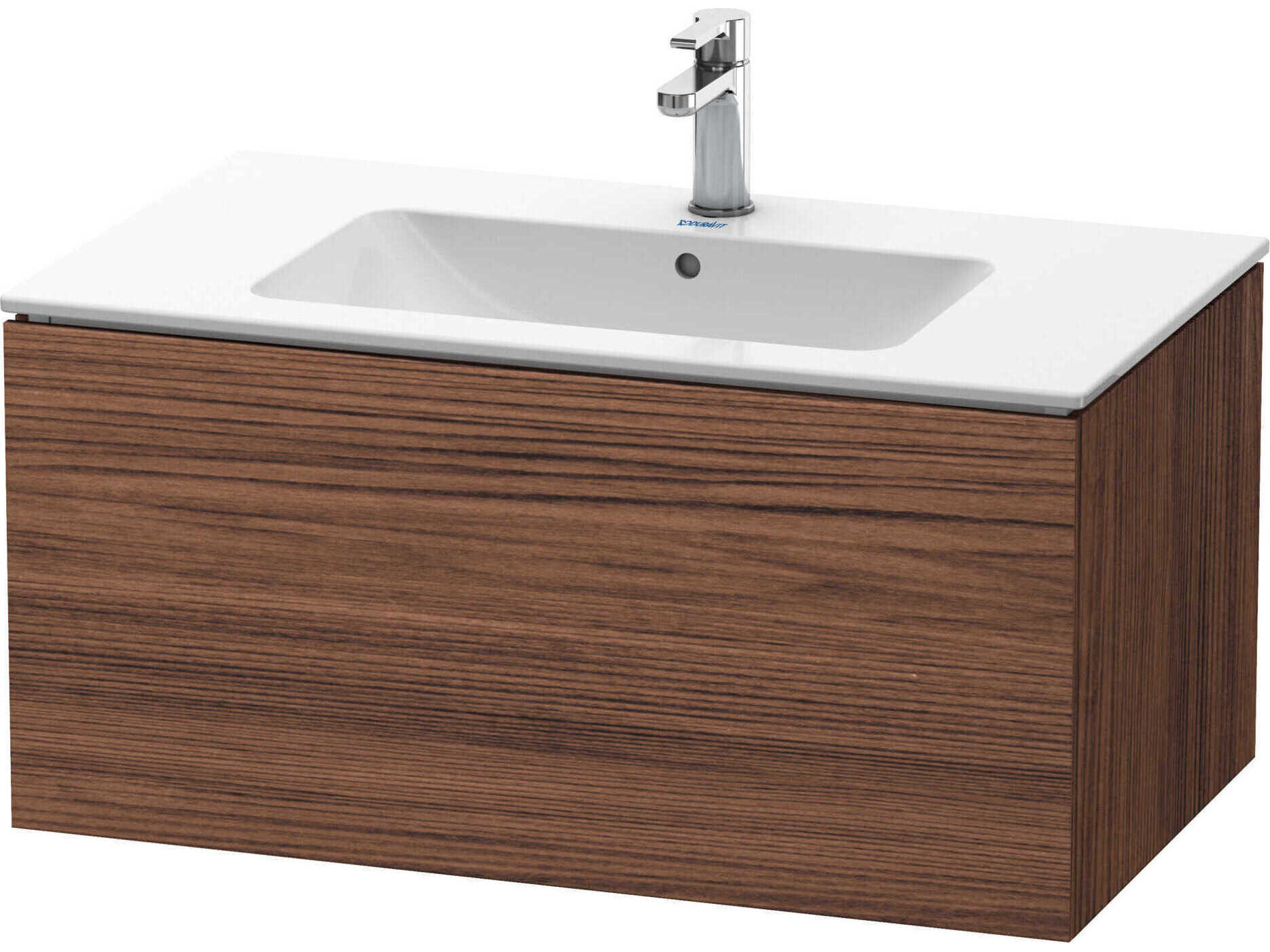 Duravit L-cube 32'' Walnut (Dark) Matt Wall-Mounted Vanity Unit