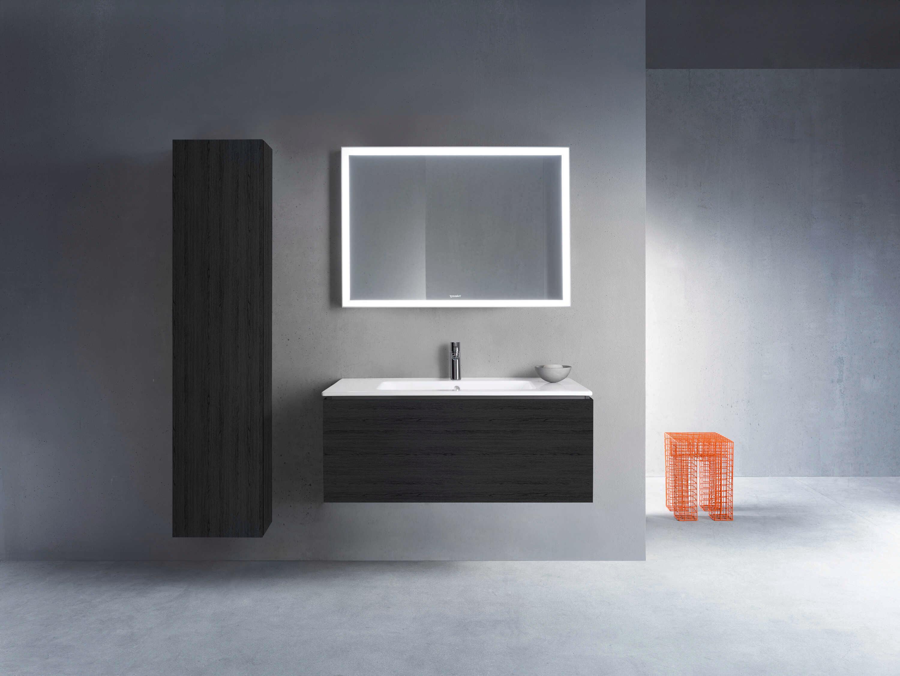 Duravit L-cube 40'' Black Oak Matt Wall-Mounted Vanity Unit