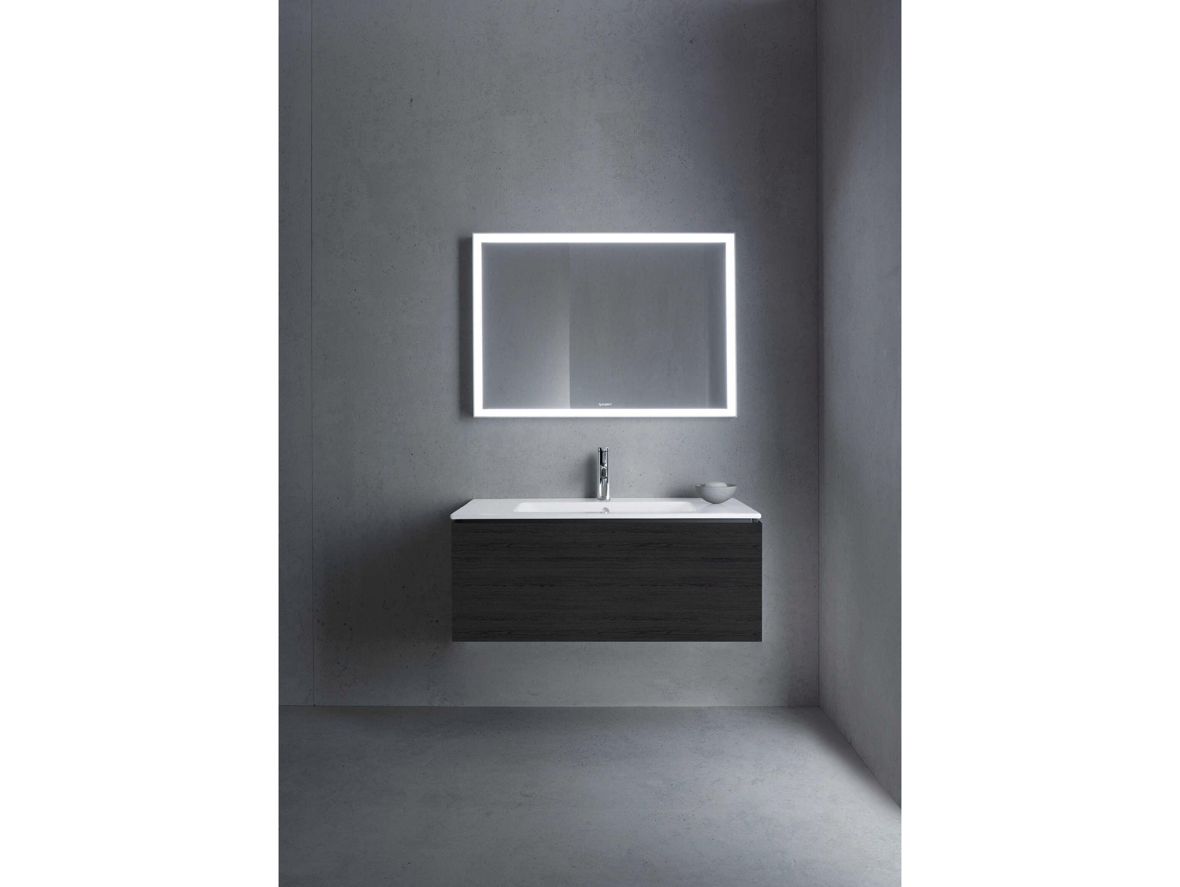 Duravit L-cube 40'' Black Oak Matt Wall-Mounted Vanity Unit