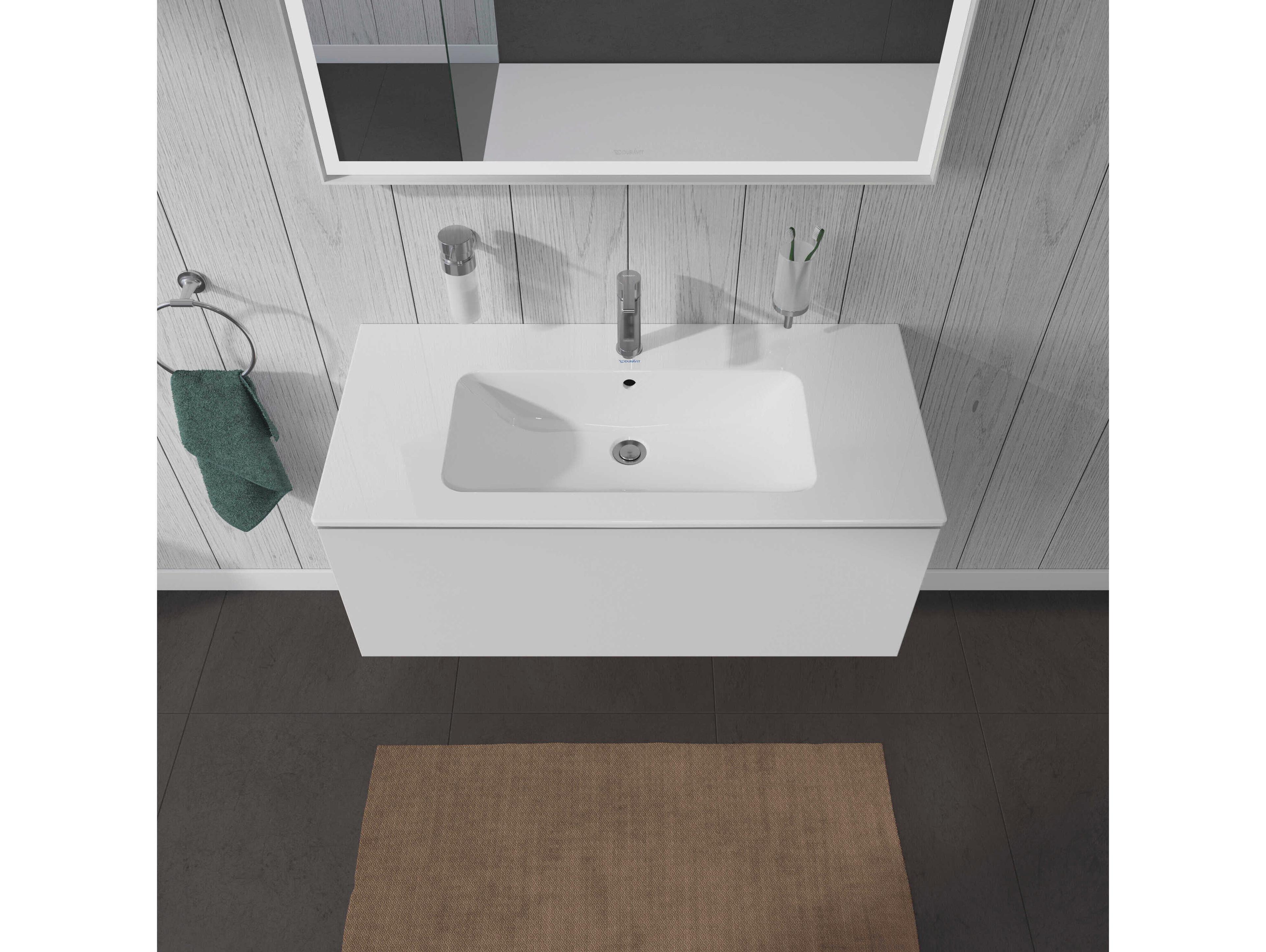Duravit L-cube 40'' White Matt Wall-Mounted Vanity Unit