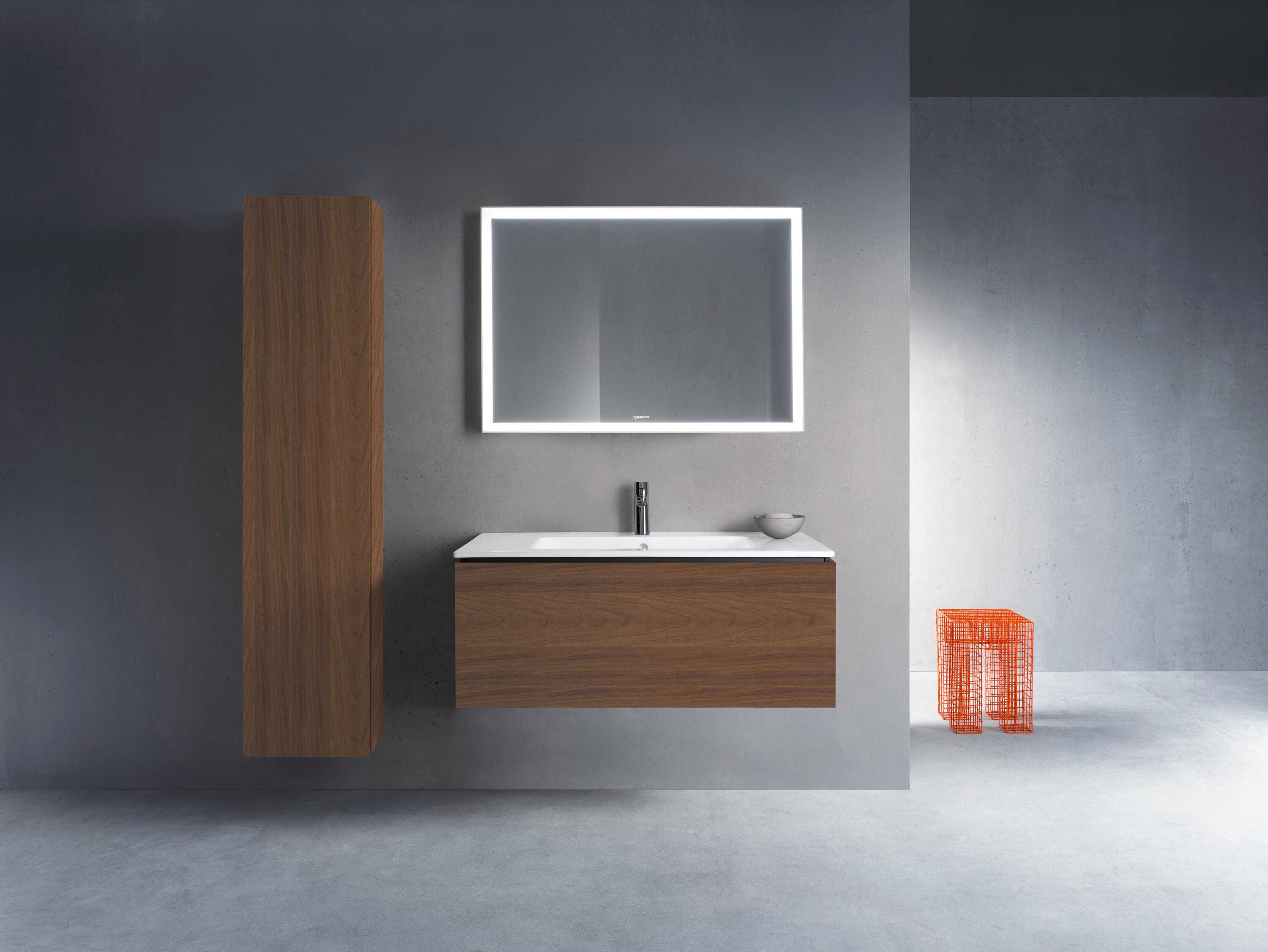 Duravit L-cube 40'' Walnut (Dark) Matt Wall-Mounted Vanity Unit