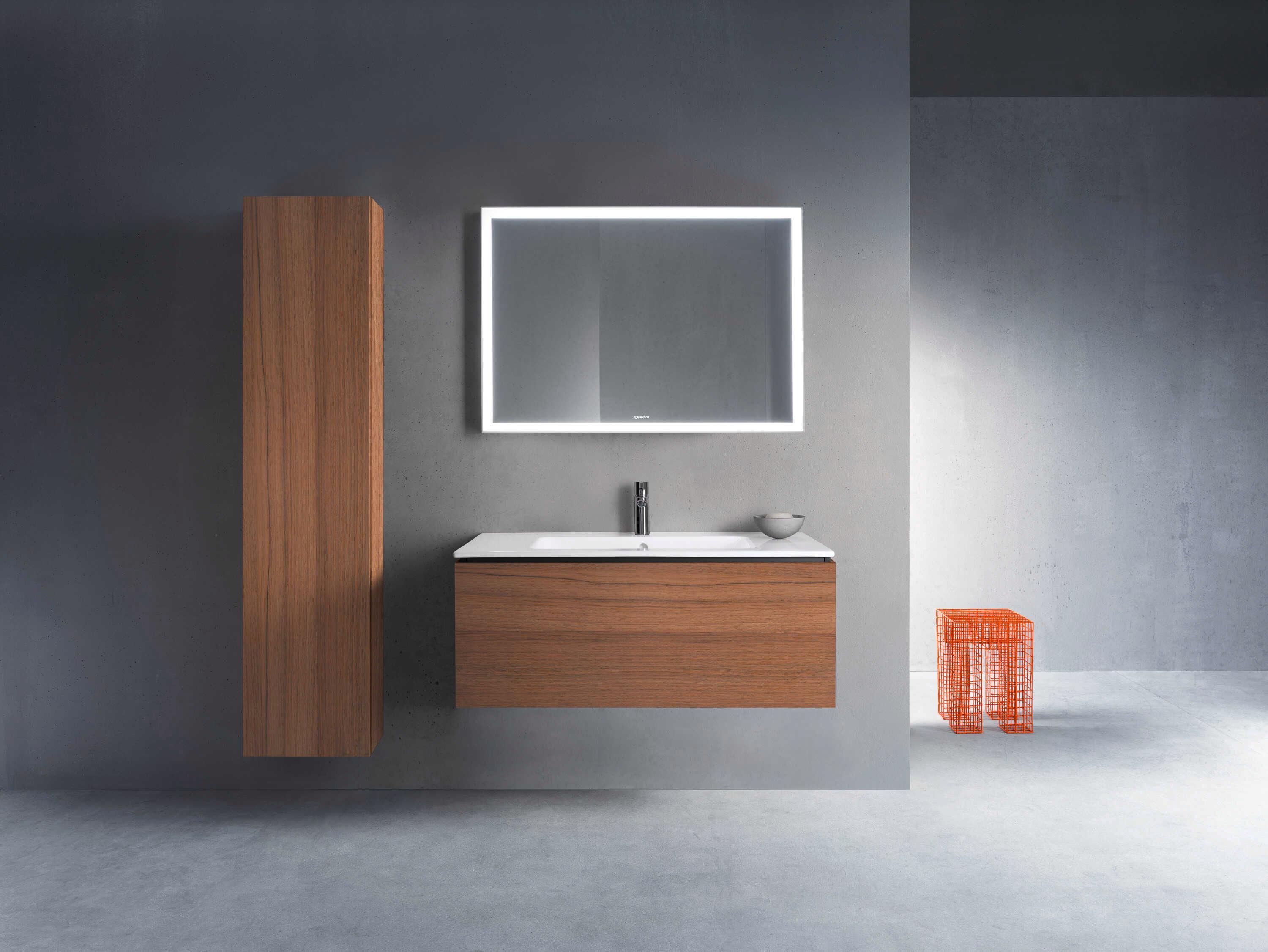 Duravit L-cube 40'' Walnut Matt Wall-Mounted Vanity Unit