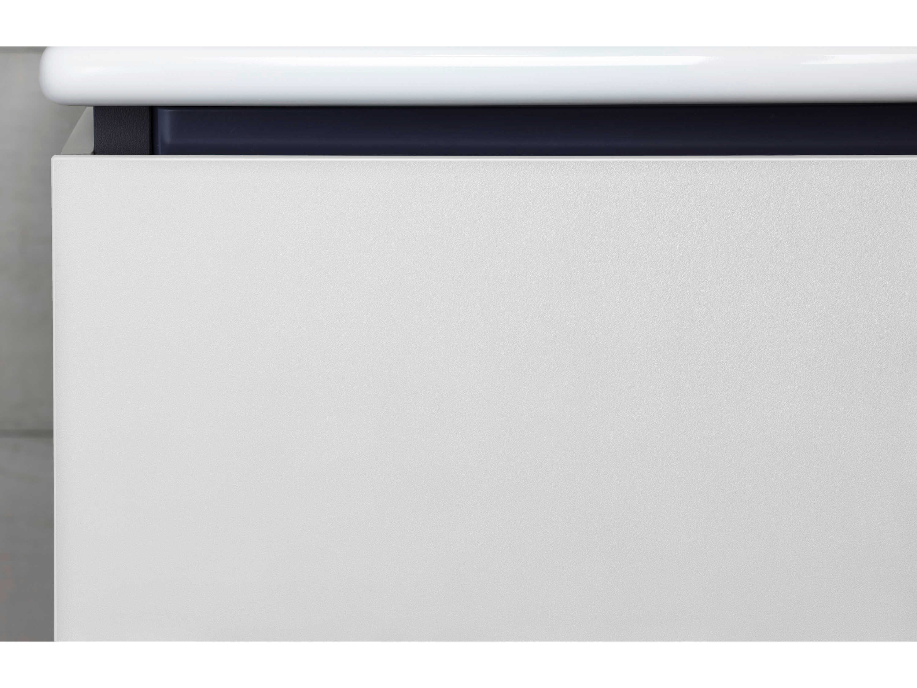 Duravit L-cube 24'' Two Drawer Black Oak Matt Wall-Mounted Vanity Unit